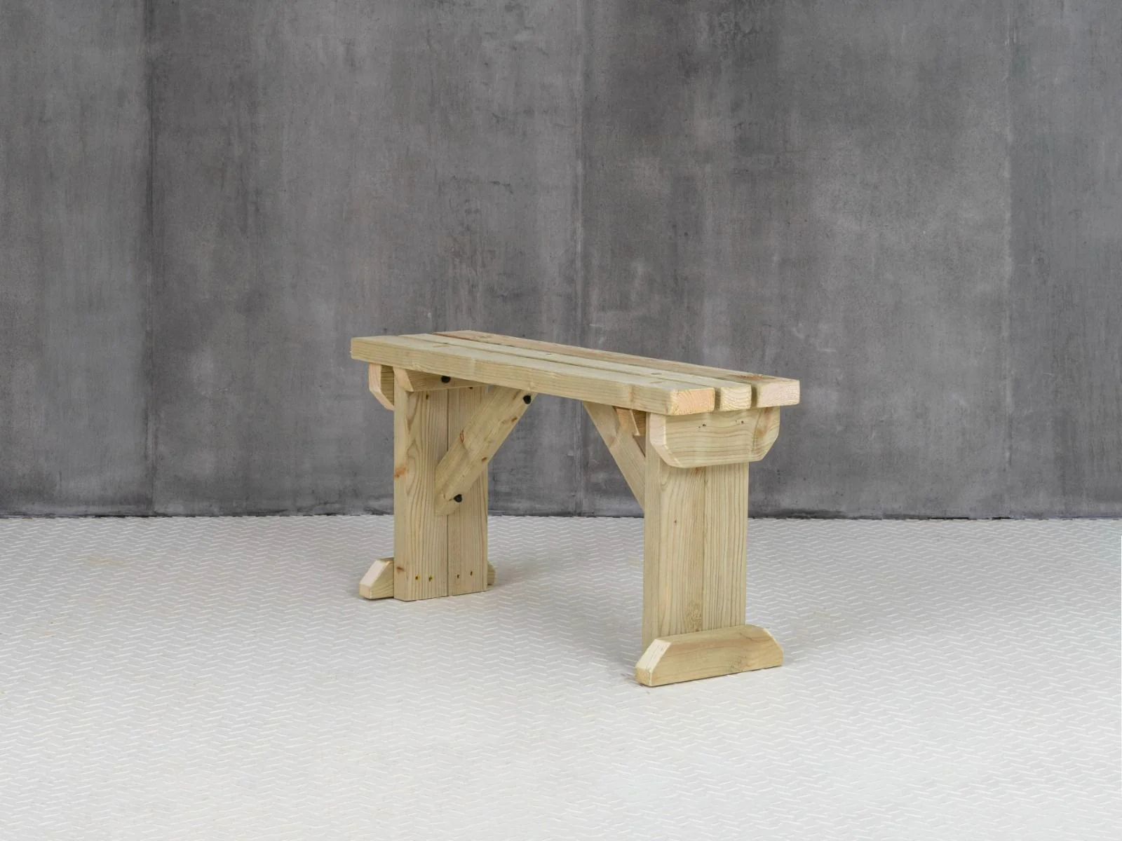 Hollies Wooden Garden Bench, Outdoor Fence Seat - Image 12