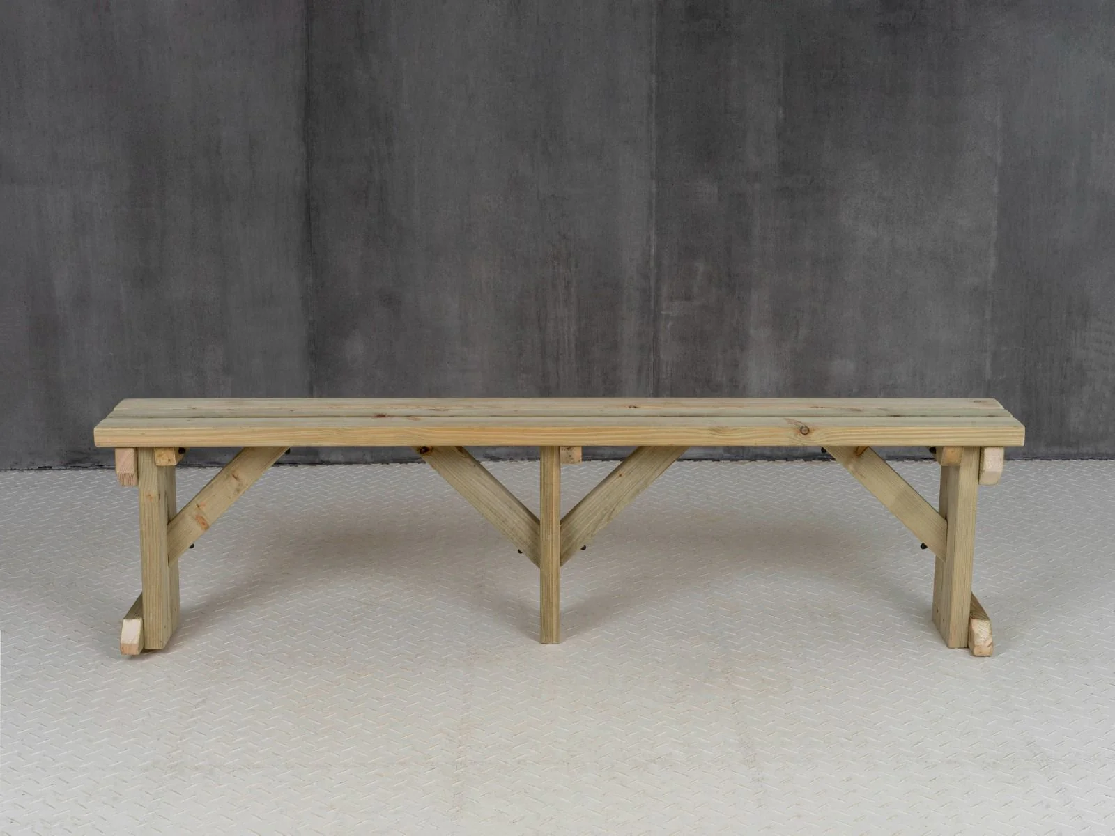 Hollies Wooden Garden Bench, Outdoor Fence Seat - Image 15