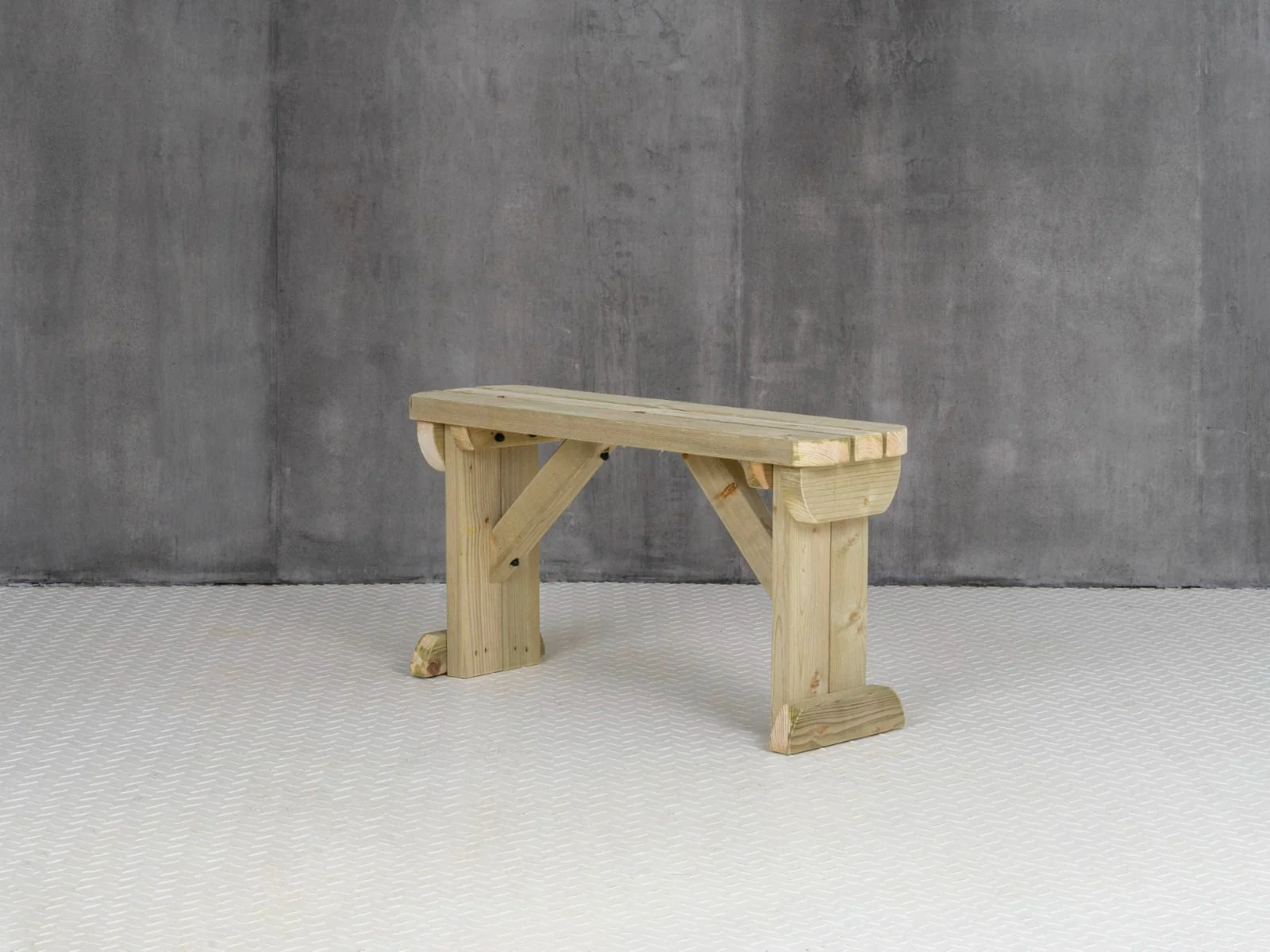Hollies Wooden Garden Rounded Bench, Outdoor Fence Seat - Image 15
