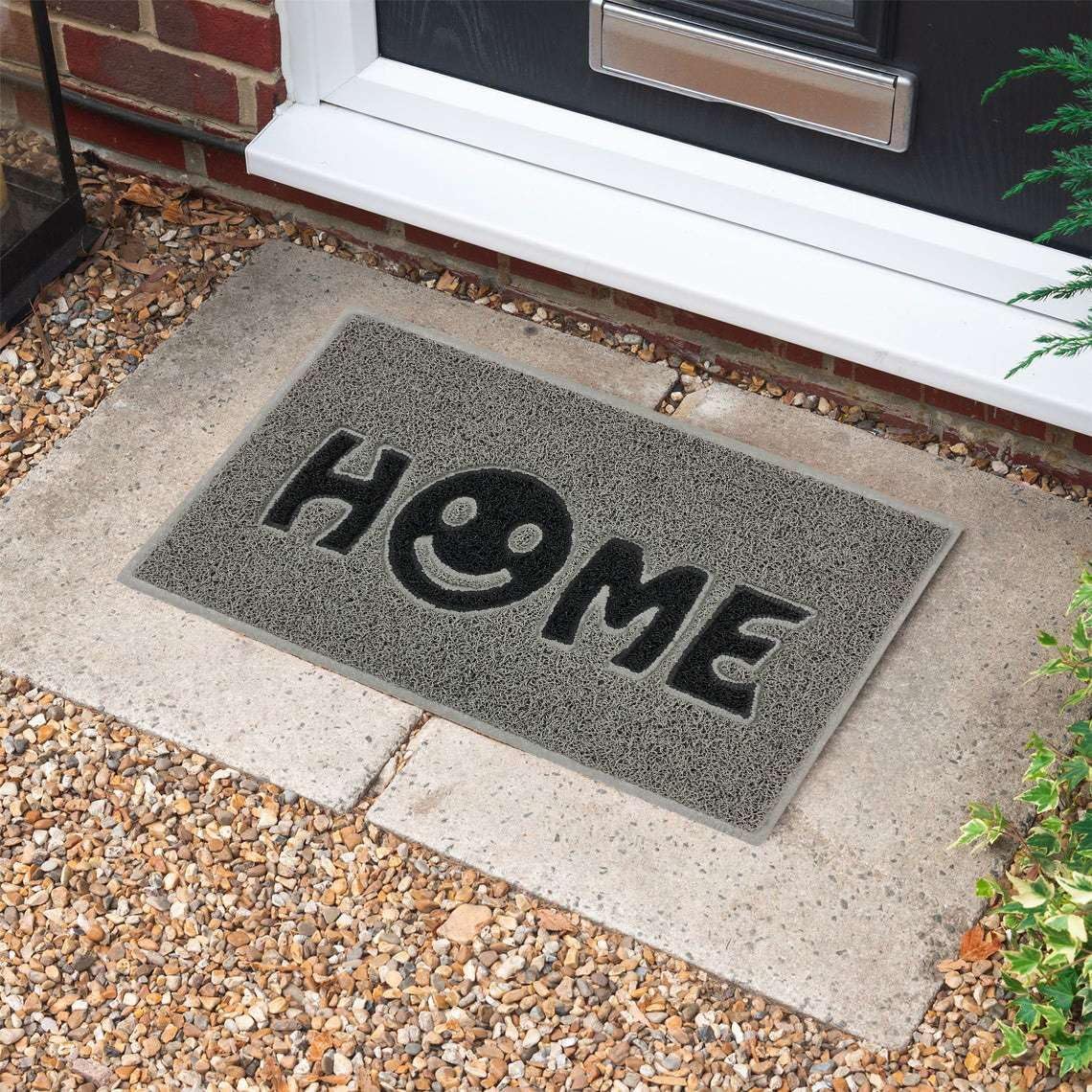 Home Smile Inlay Embossed Doormat - Image 2