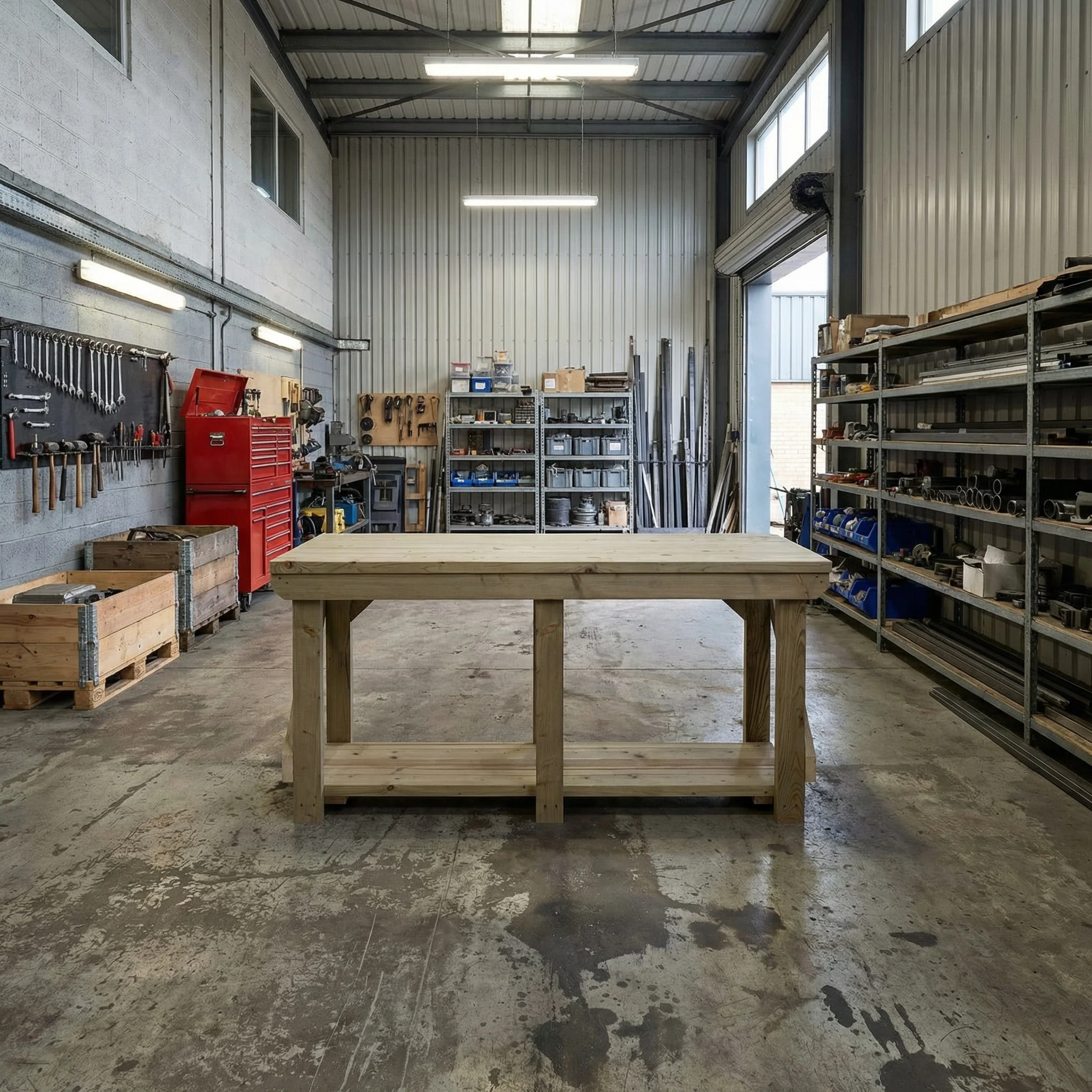 Indoor/outdoor workbench, pressure treated bench - Image 4