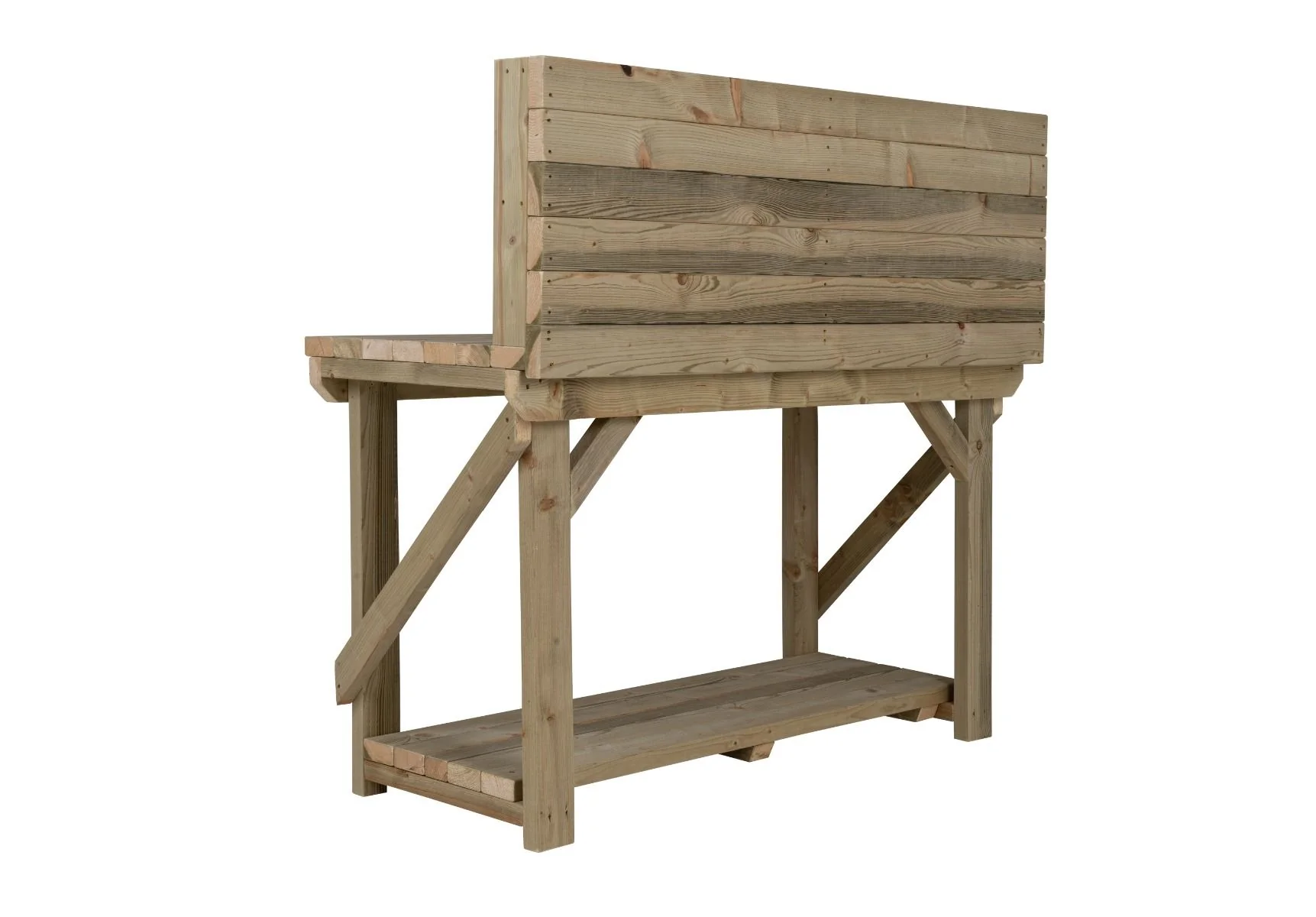 Indoor/outdoor workbench, pressure treated bench with back panel - Image 12