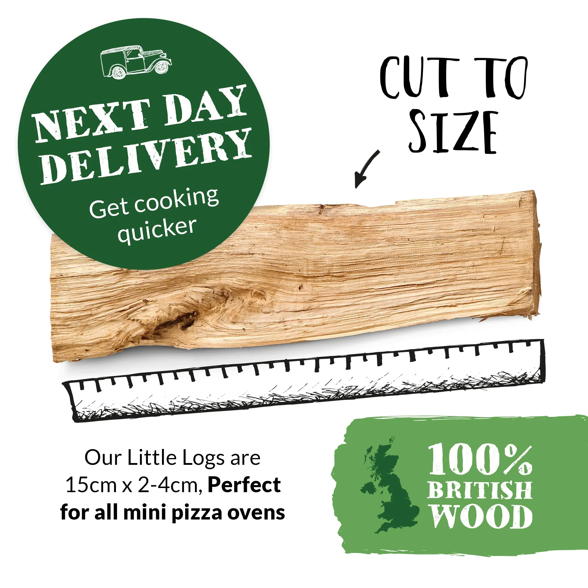 Little Logs for Mini Pizza Ovens - Image 4