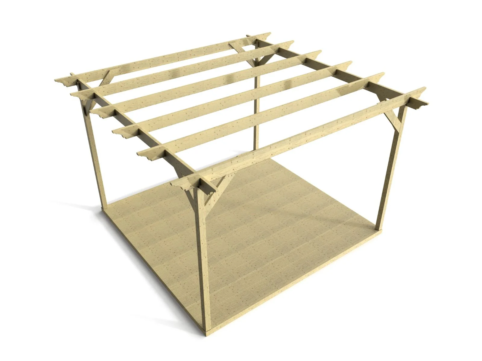 Orchid Wooden Pergola and Decking Kit - Image 2