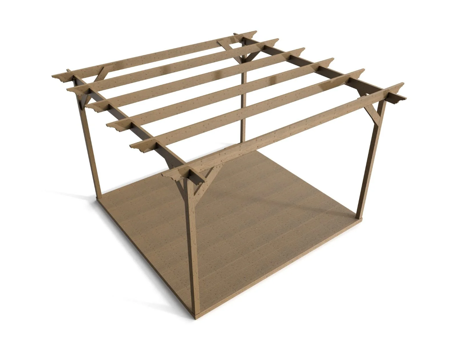 Orchid Wooden Pergola and Decking Kit - Image 3