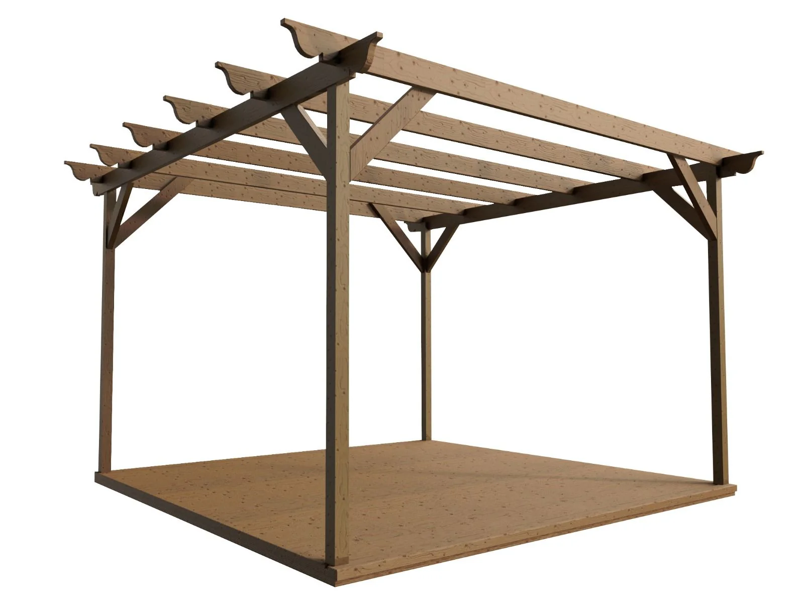Ovolo Wooden Pergola and Decking Kit - Image 3