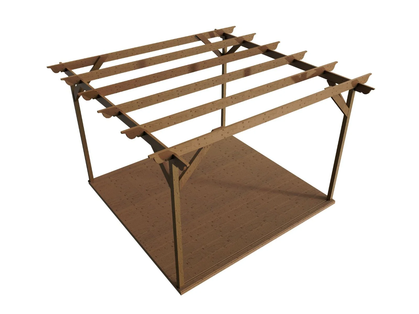 Ovolo Wooden Pergola and Decking Kit - Image 7