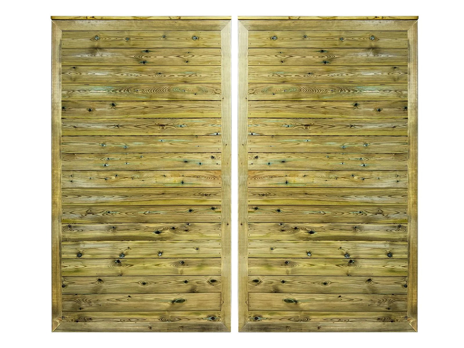 Pair Of Driveway Gates - Premium Horizontal Tongue And Groove - Height 150cm - Image 4