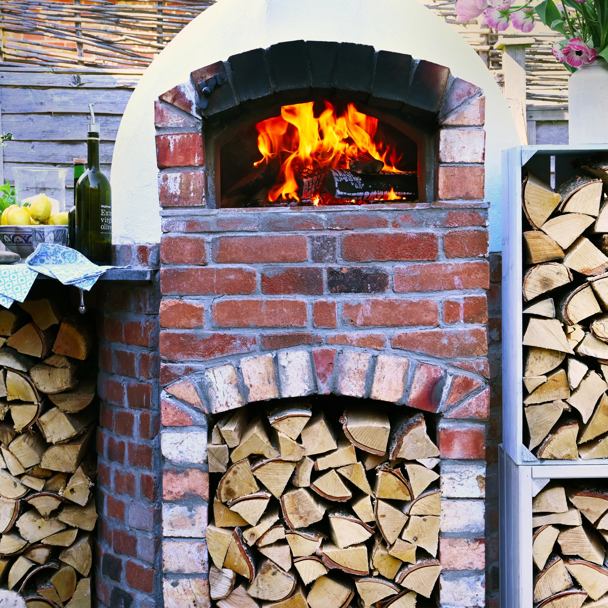Pizza Oven Starter Kit. Big Pizza Oven Hardwood Logs, Kindling, Natural Firelighters and Matches - Image 4