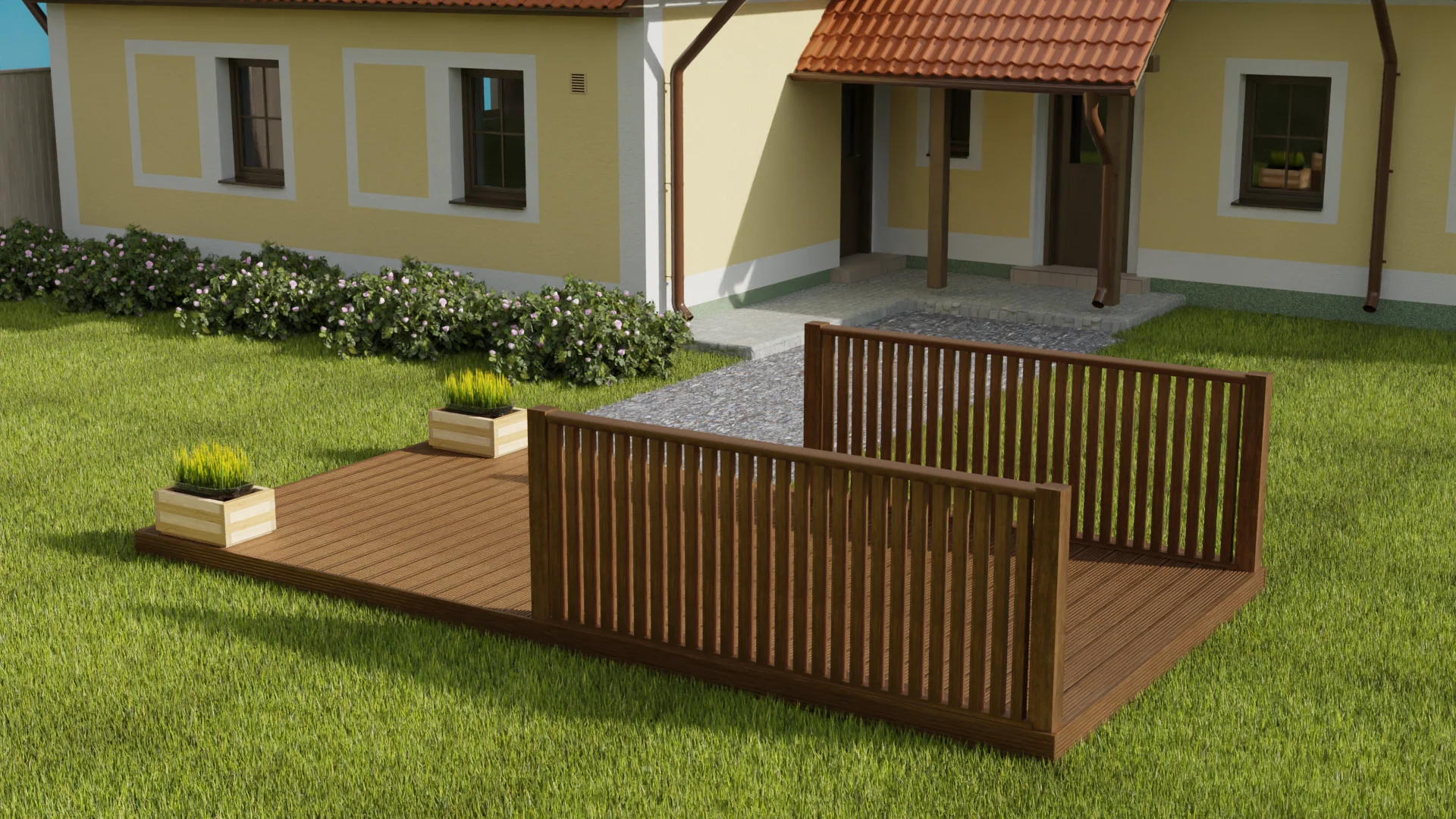 Rectangular Decking Kit With Balustrades V.1 - Image 4