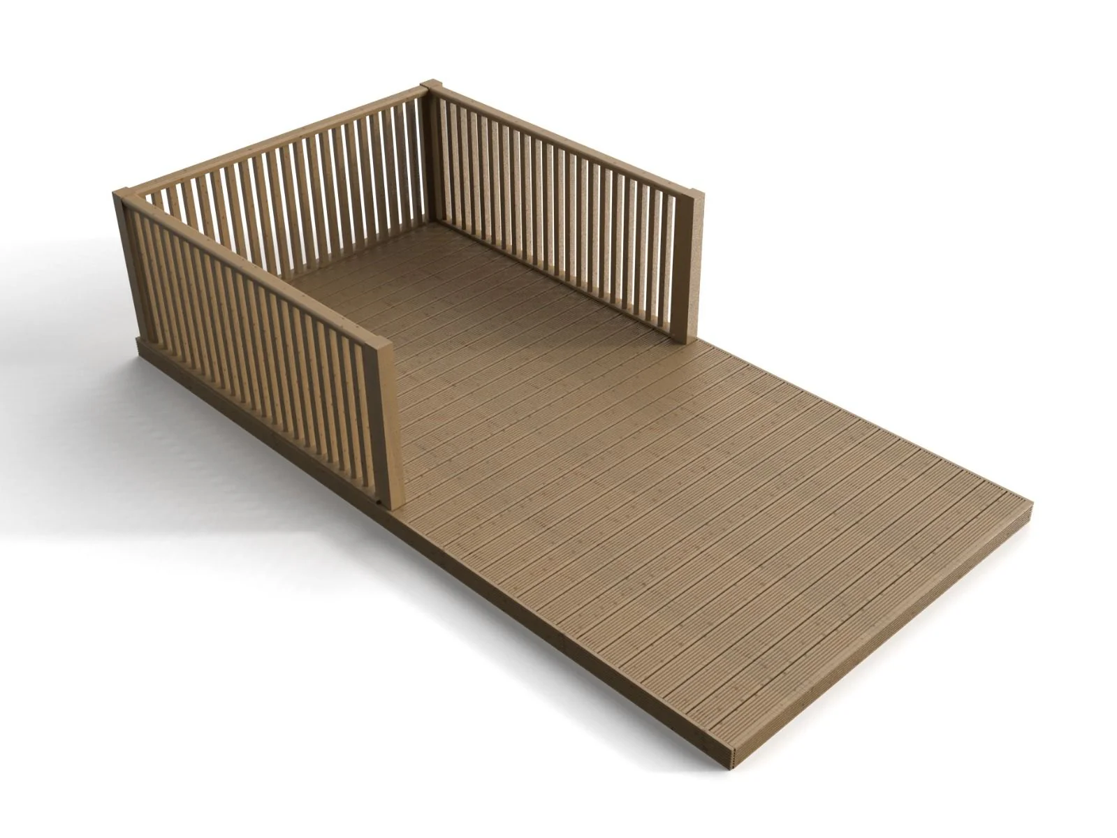 Rectangular Decking Kit With Balustrades V.3 - Image 3