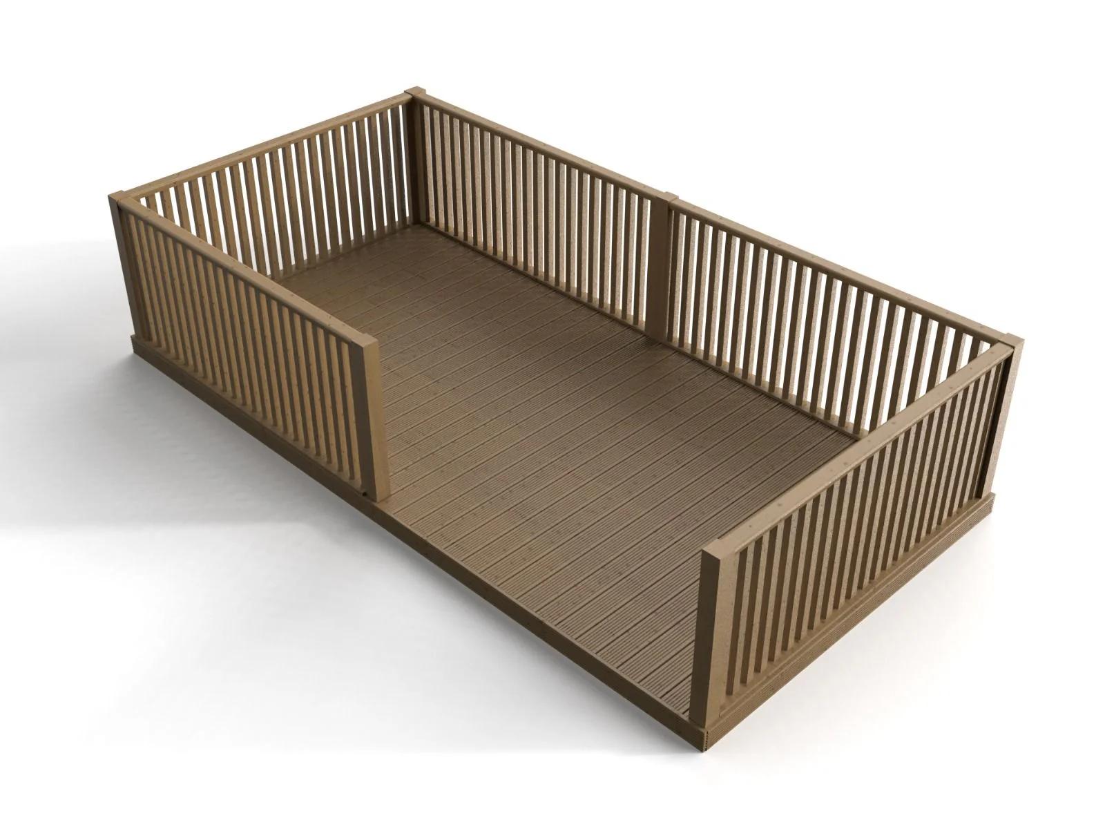 Rectangular Decking Kit With Balustrades V.4 - Image 3