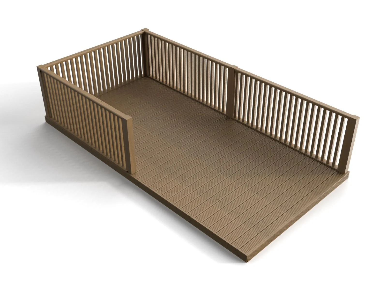 Rectangular Decking Kit With Balustrades V.5 - Image 3