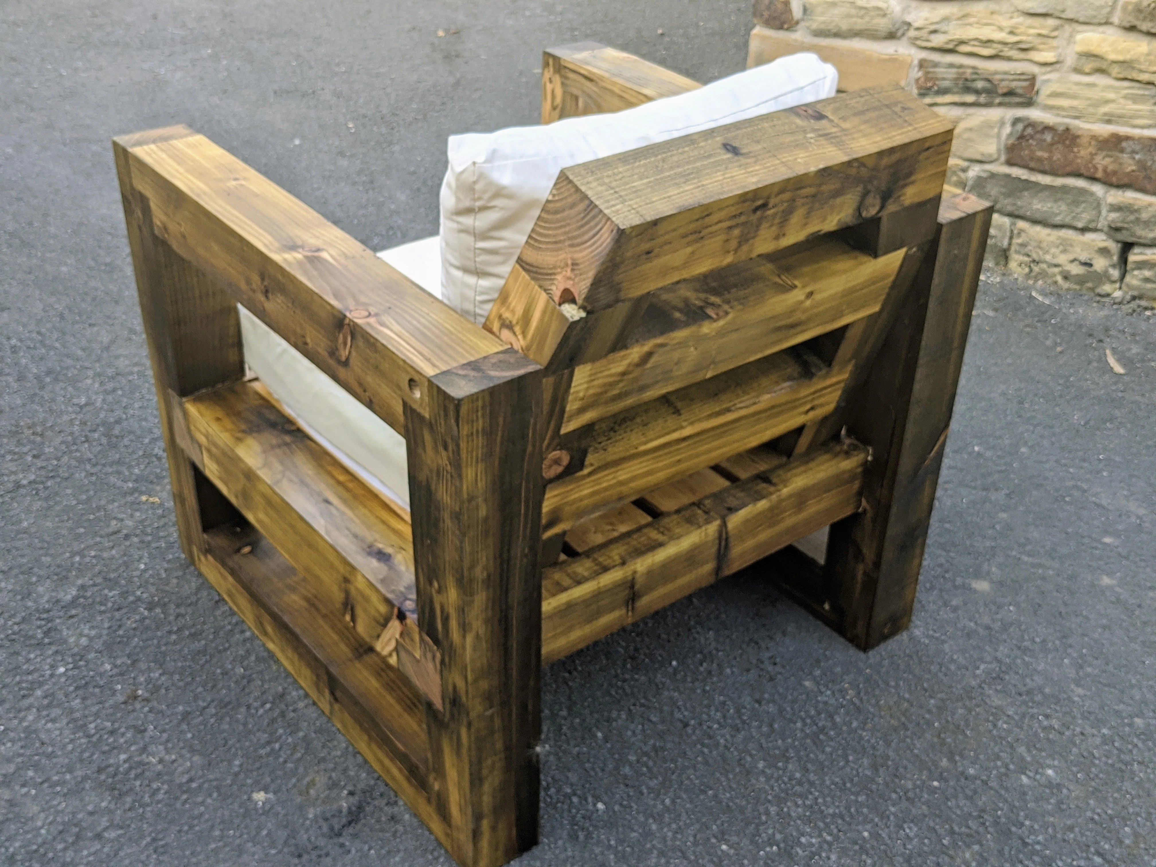 Solid Wood Garden Chair/Lounger - Image 9