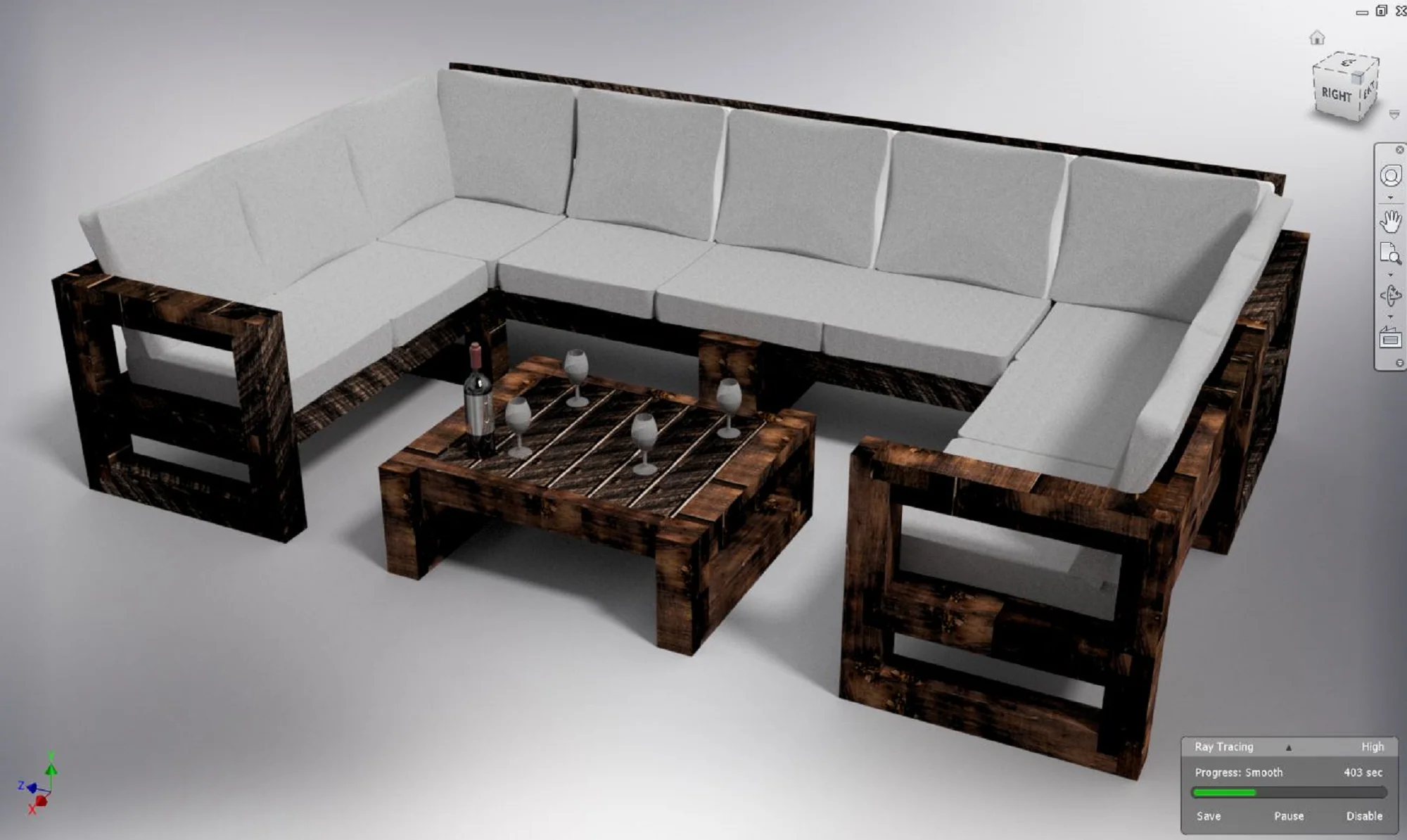 Solid Wood Garden Sofa Patio set Extra Large - Image 6