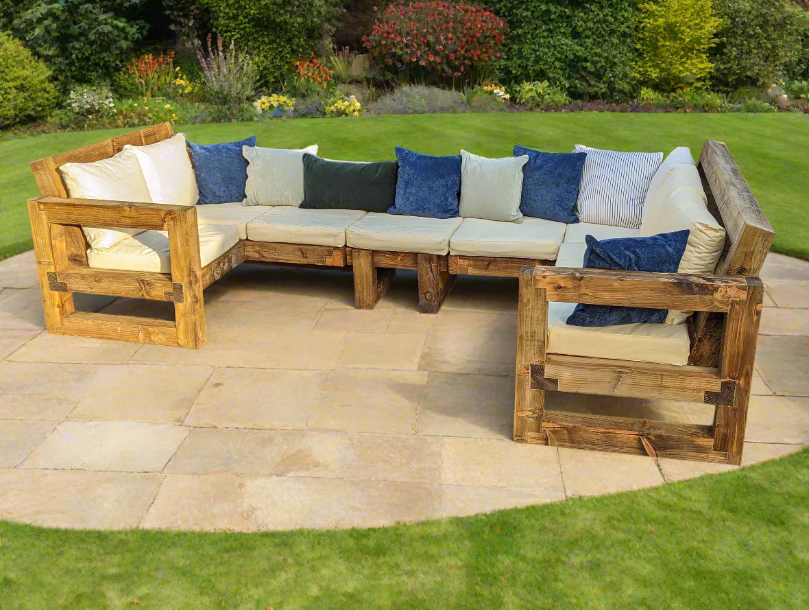 Solid Wood Garden Sofa Patio set Large