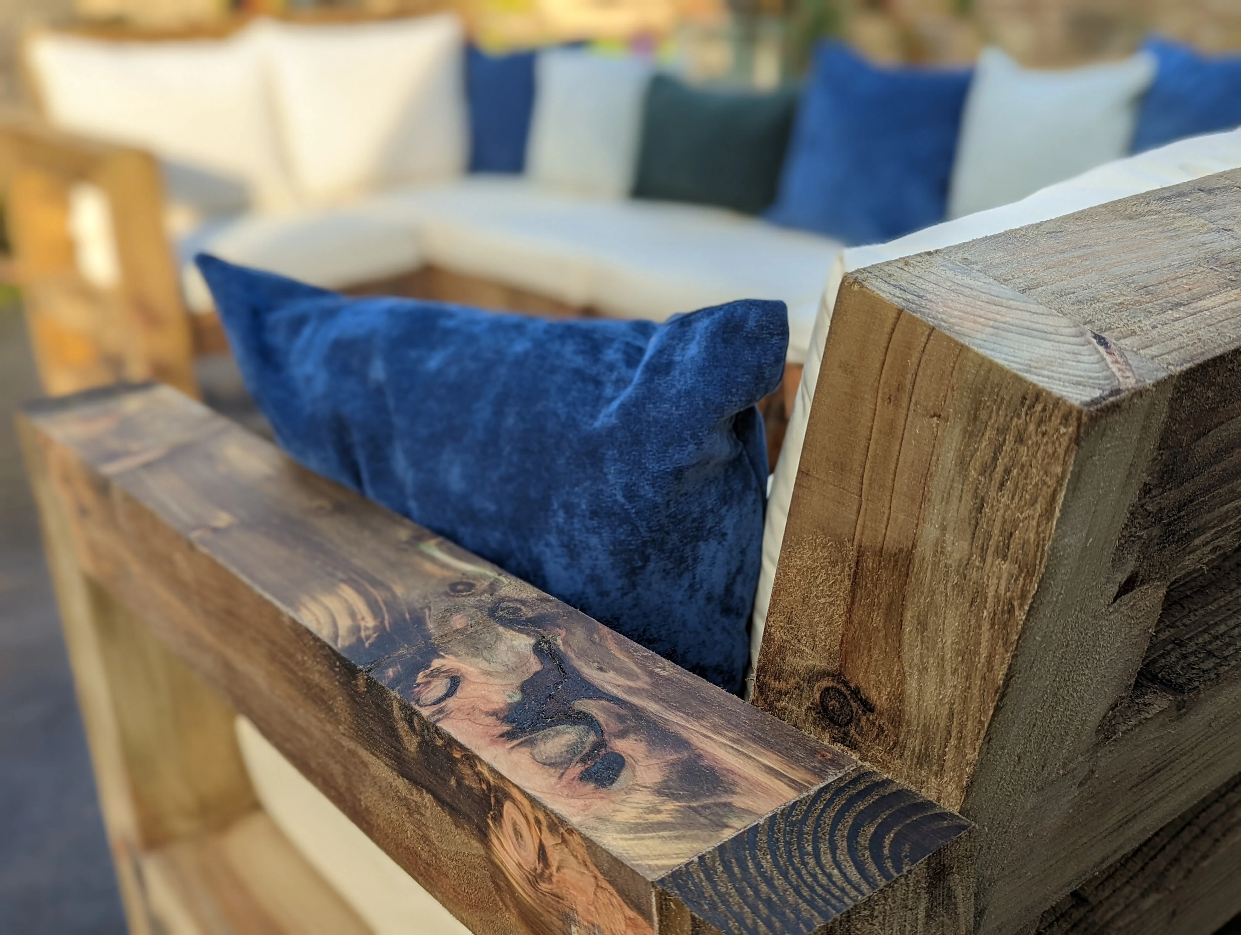 Solid Wood Garden Sofa Patio set Large - Image 10