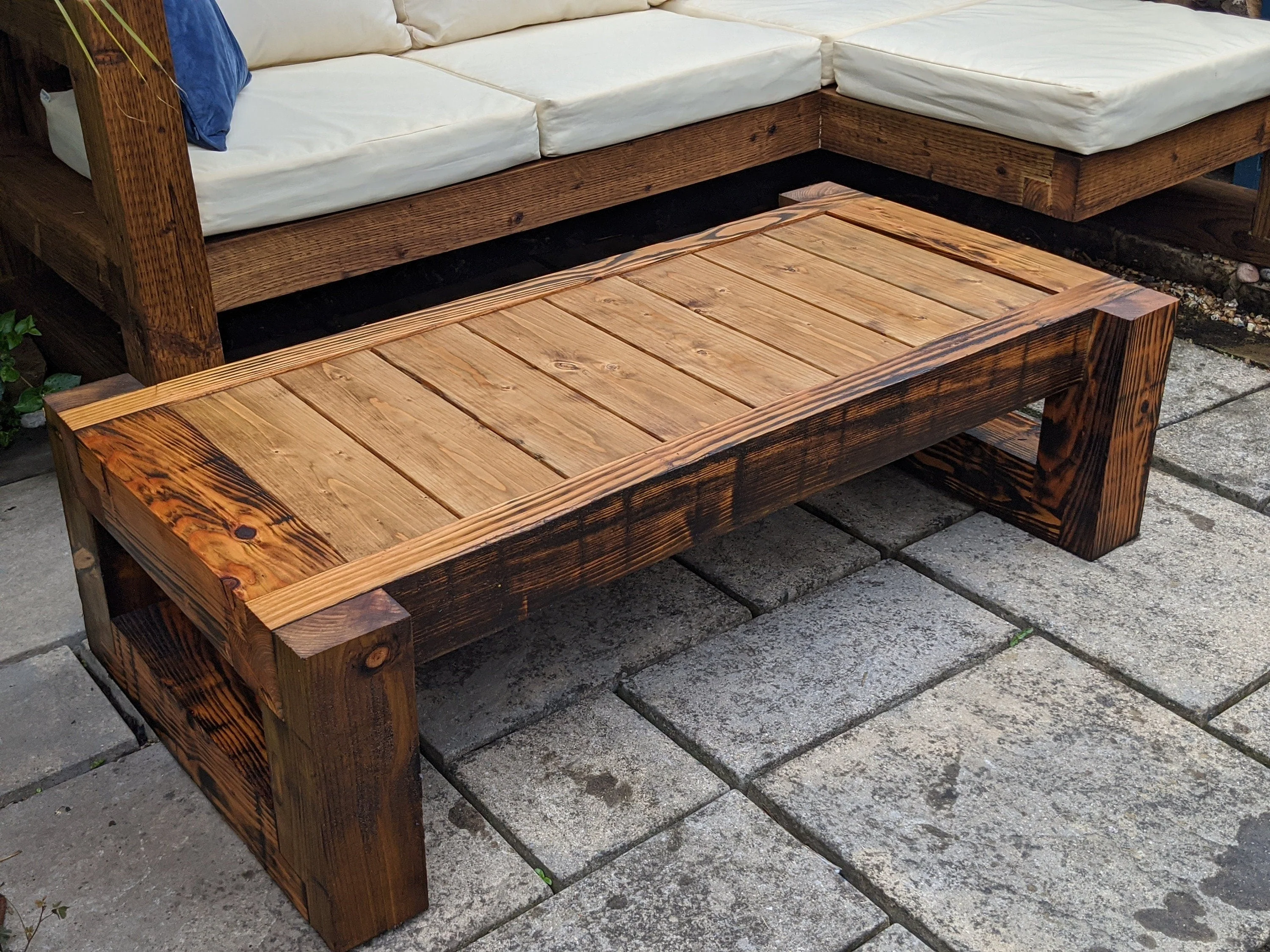 Solid Wood Garden Table/bench - Image 2