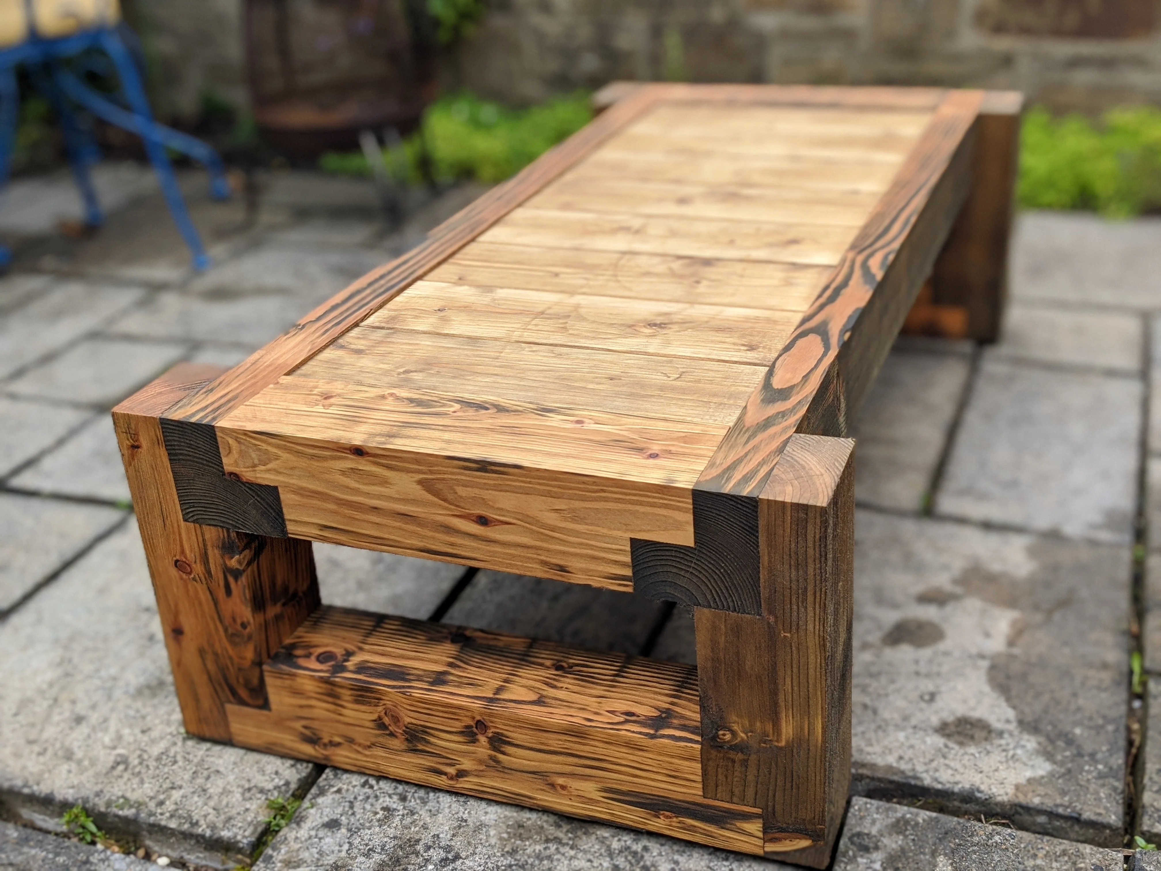 Solid Wood Garden Table/bench - Image 7