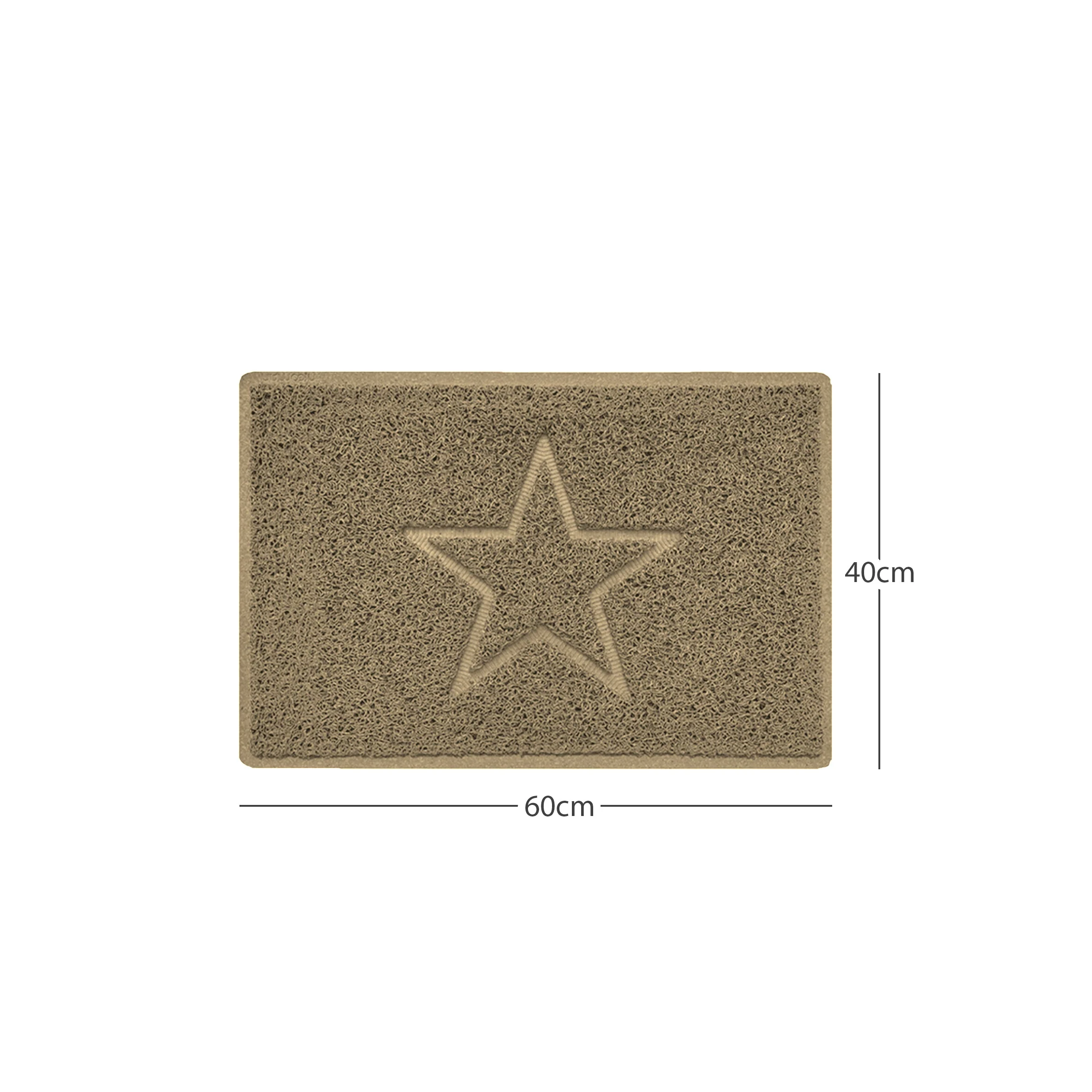 "Star" Embossed Loofah Textured Spaghetti Doormat - Image 30