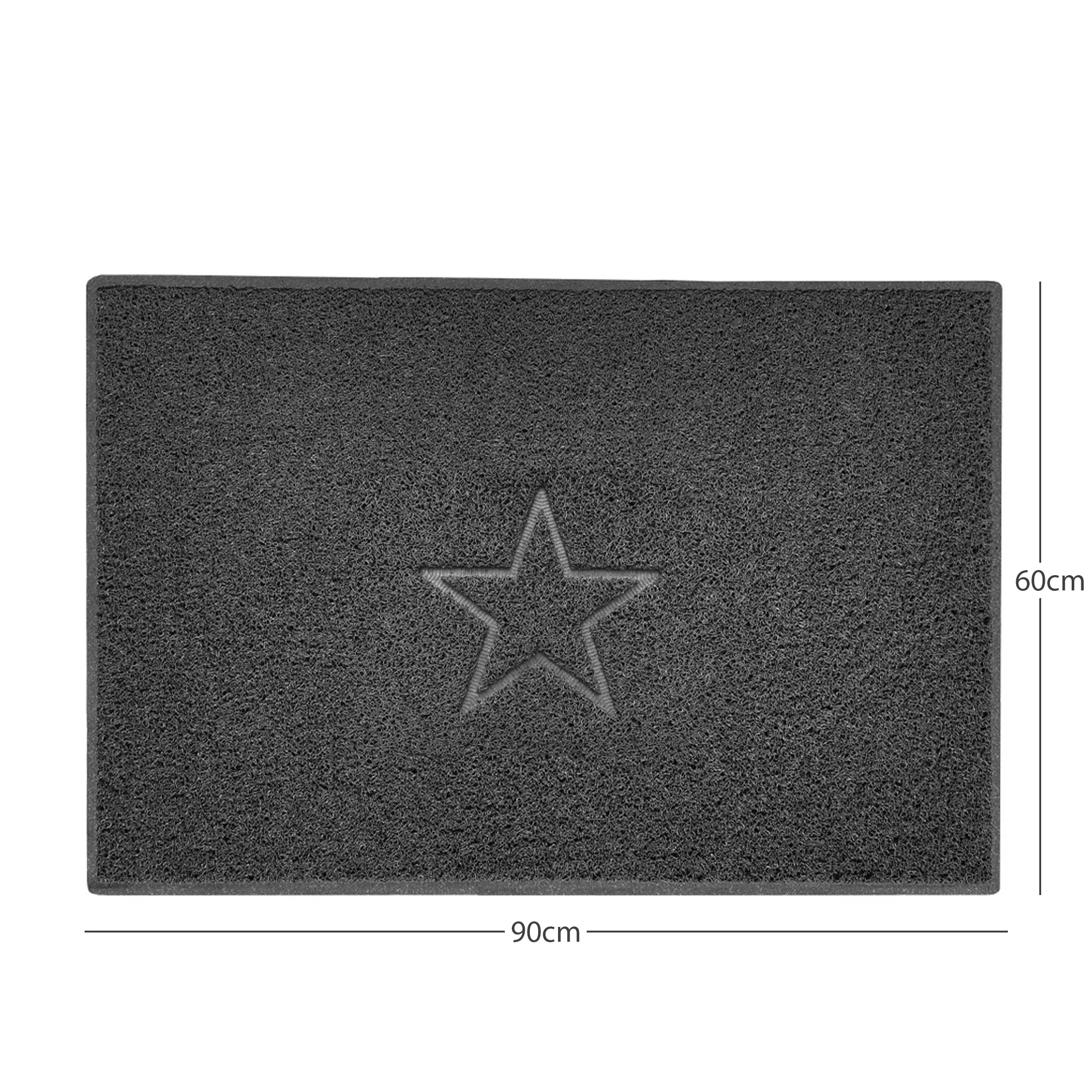 "Star" Embossed Loofah Textured Spaghetti Doormat - Image 37