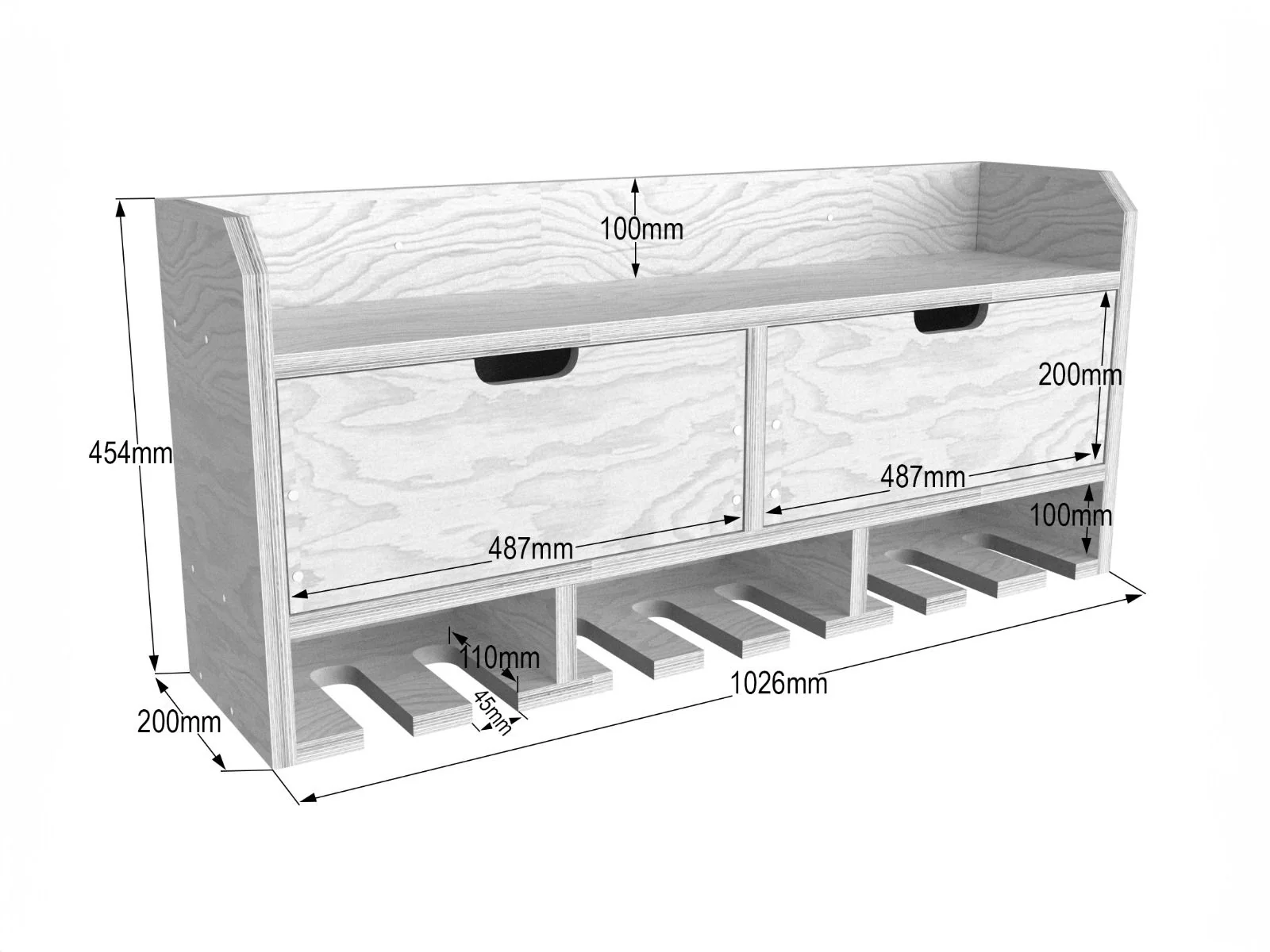 ToolTrek4 Power Tool Organizer, Wall Mounted Drill Holder - Image 14