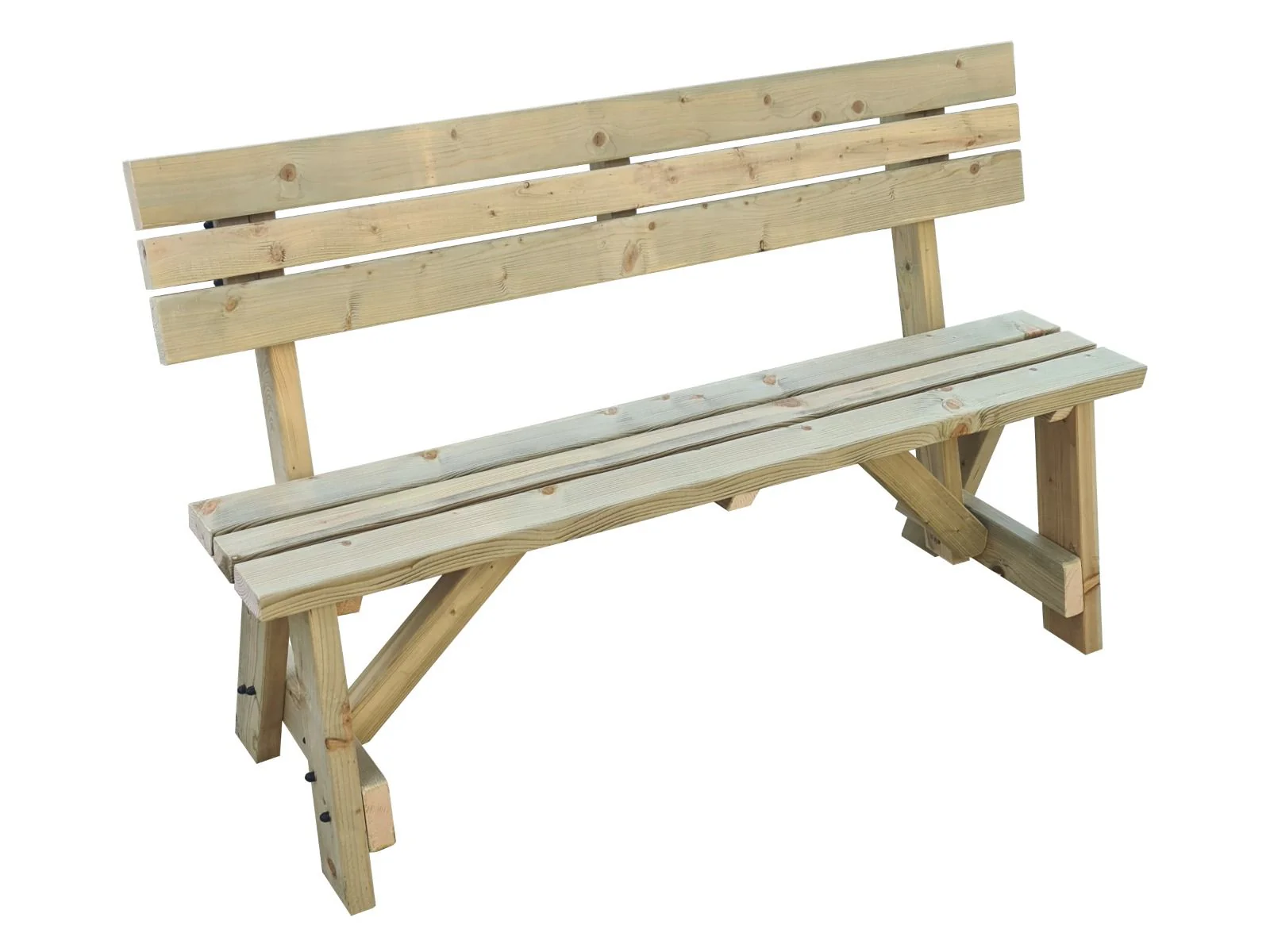 Victoria Garden Fence Bench with Backrest - Image 5