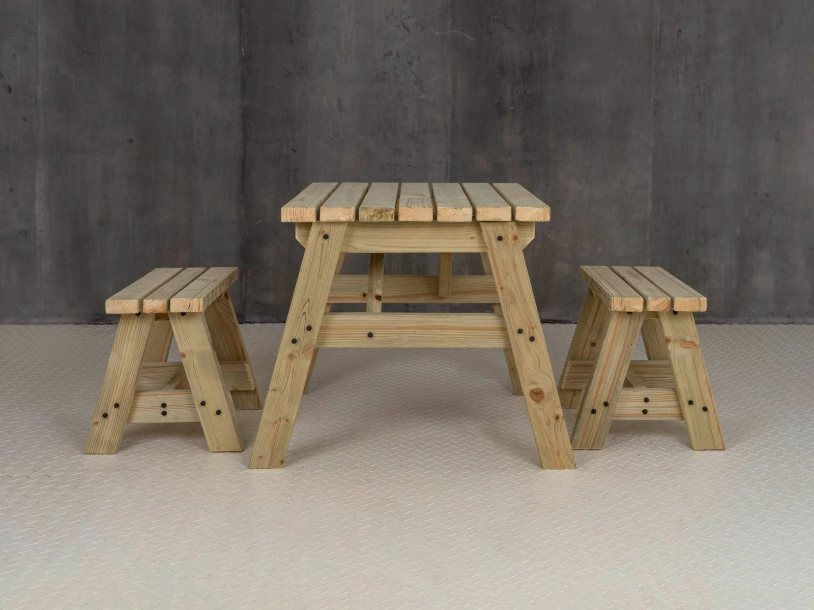 Victoria Space Saving Picnic Table and Benches Set - Image 11