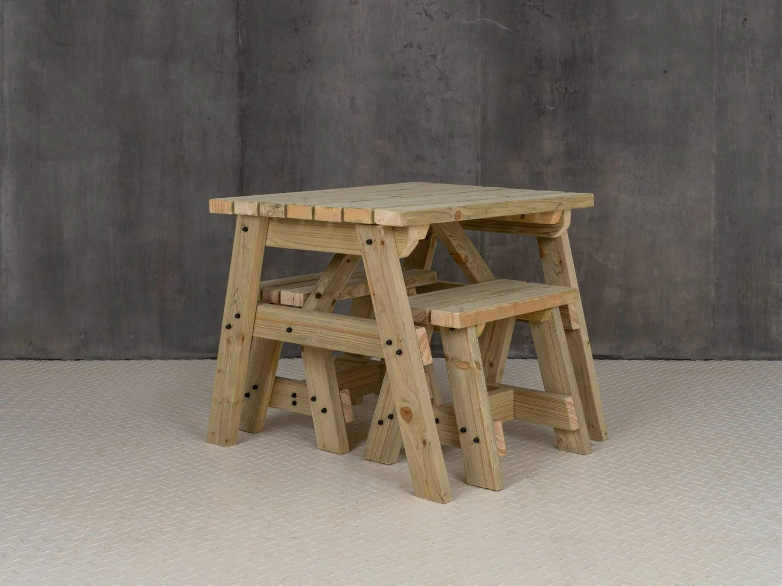 Victoria Space Saving Picnic Table and Benches Set - Image 12