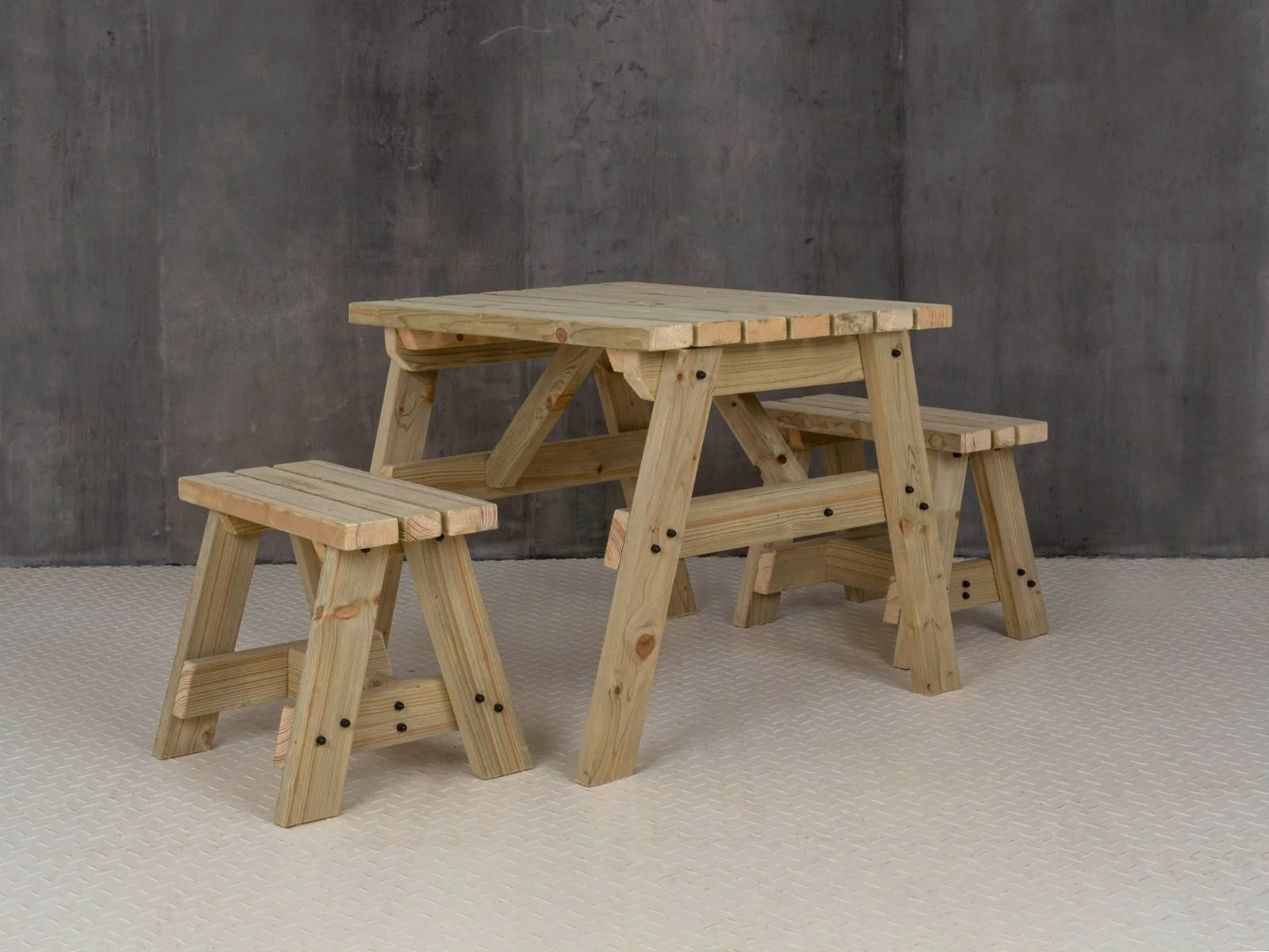 Victoria Space Saving Picnic Table and Benches Set - Image 13