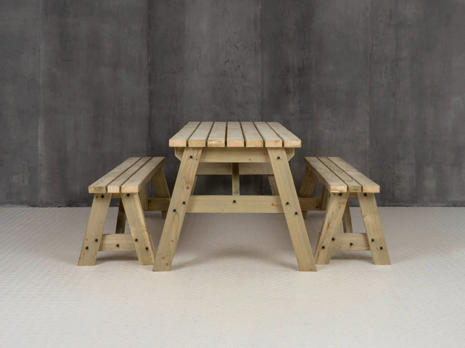Victoria Space Saving Picnic Table and Benches Set - Image 8