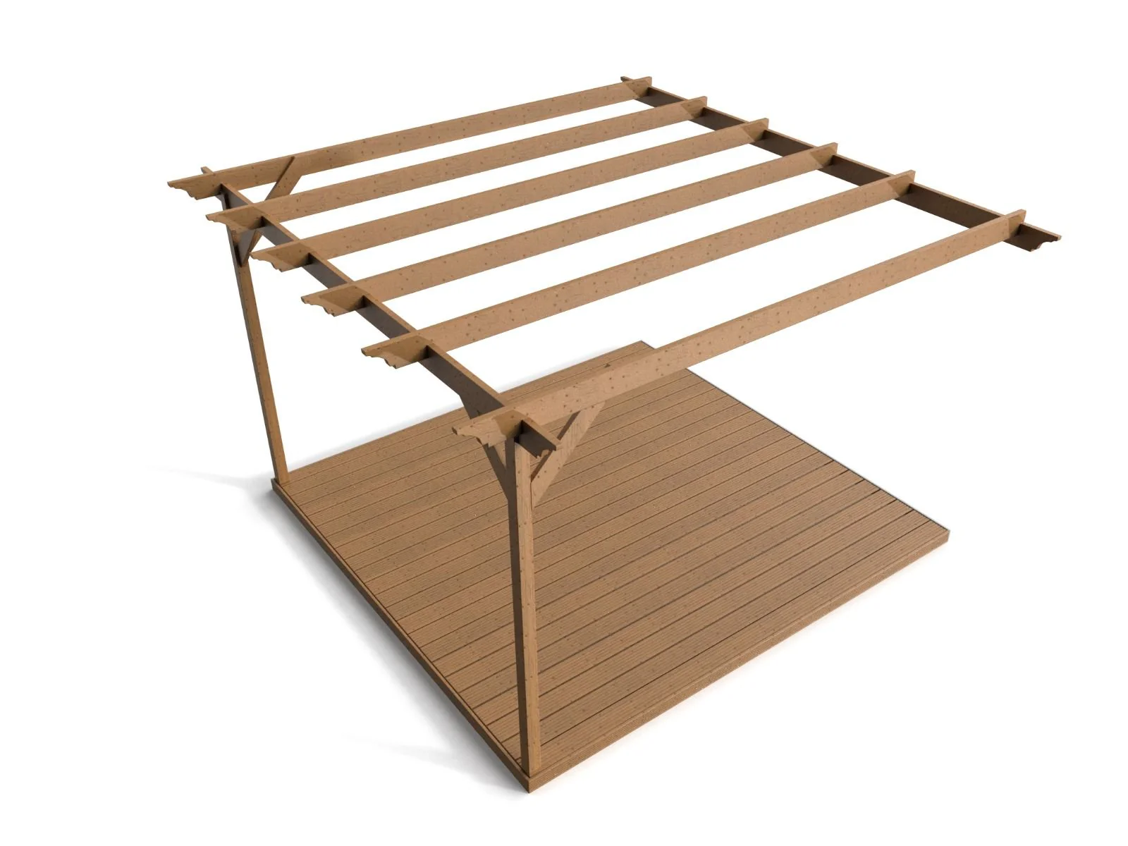 Wall Mounted Pergola and Decking Kit Orchid Design - Image 6