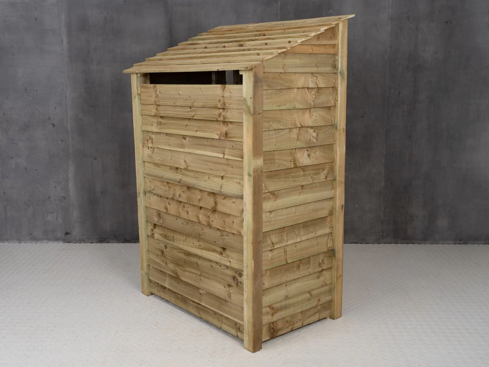 Wooden Garden Tool Storage (Roof Sloping Back) W-119cm, H-126cm or 180cm, D-88cm - Image 3
