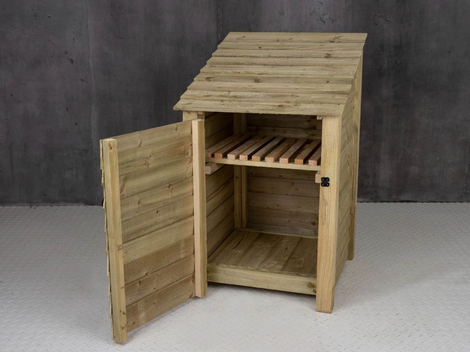 Wooden Garden Tool Storage with Shelf W-79cm, H-126cm or 180cm, D-88cm - Image 8