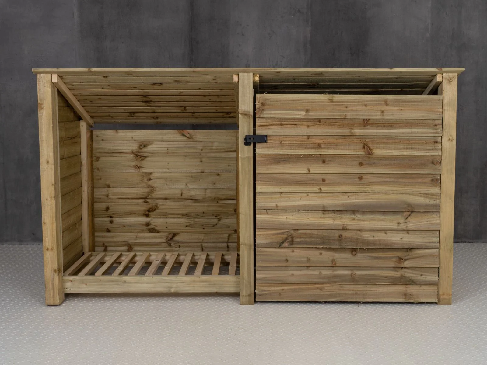 Wooden Garden Tool Storage (Roof Sloping Back) W-227cm, H-126cm or 180cm, D-88cm - Image 5