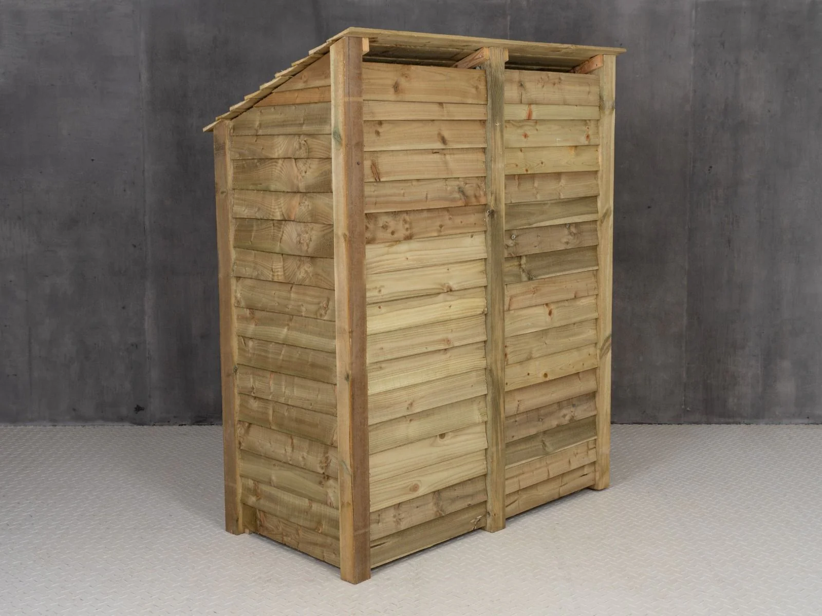 Wooden Log Store with Door W-146cm, H-126cm or 180cm, D-88cm - Image 9