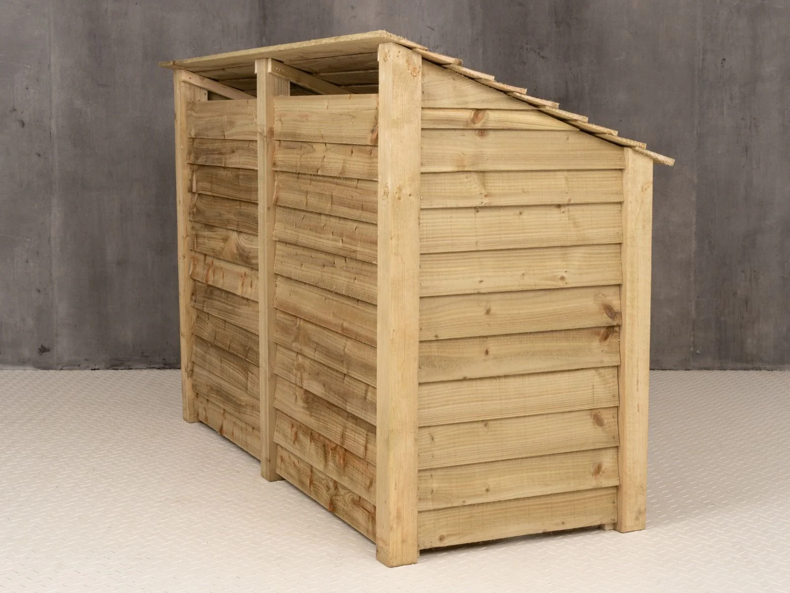 Wooden Log Store with Doors and Shelf W-187cm, H-126cm or 180cm, D-88cm - Image 6