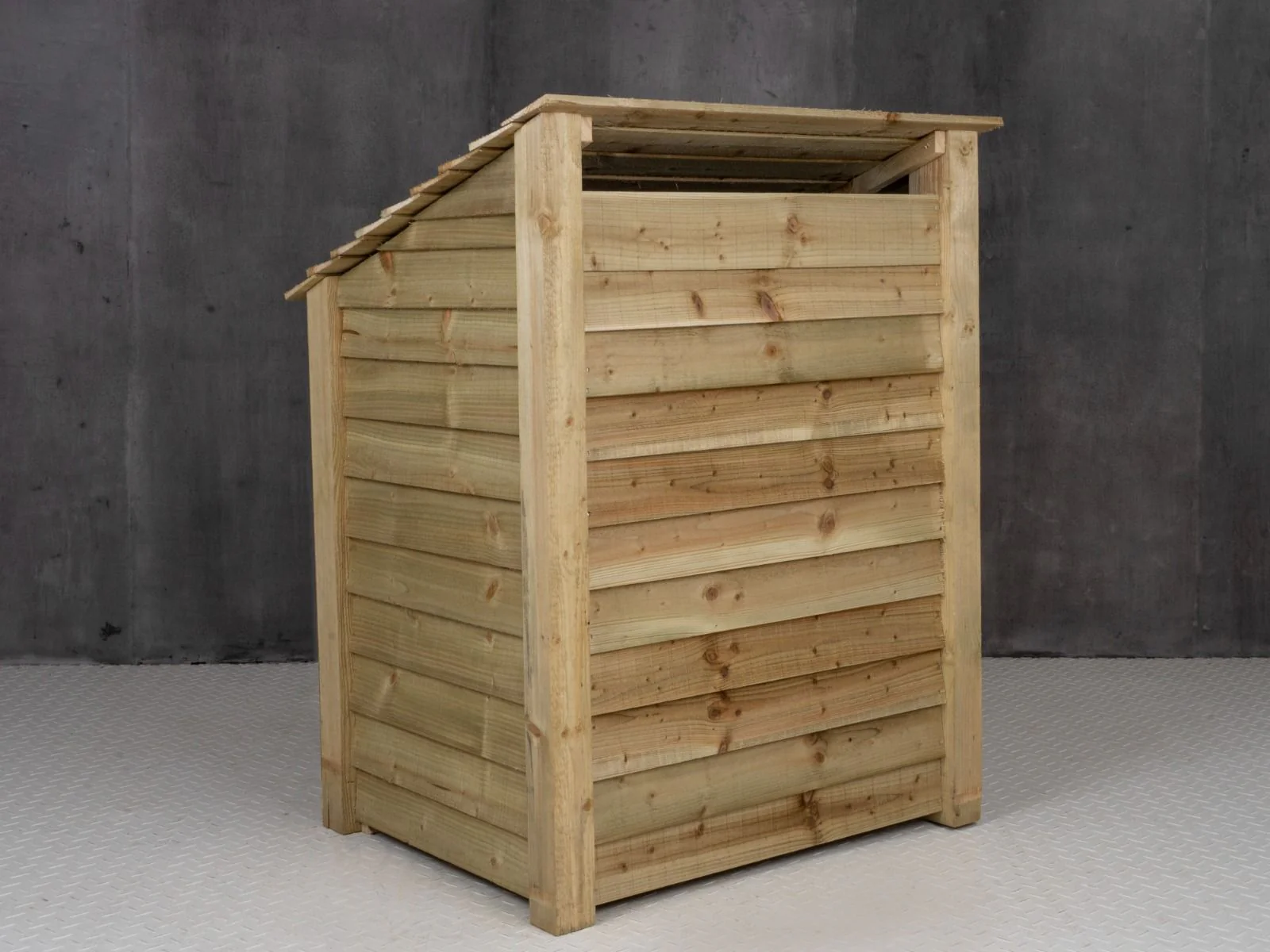 Wooden Log Store with Shelf W-99cm, H-126cm Or 180cm, D-88cm - Image 3
