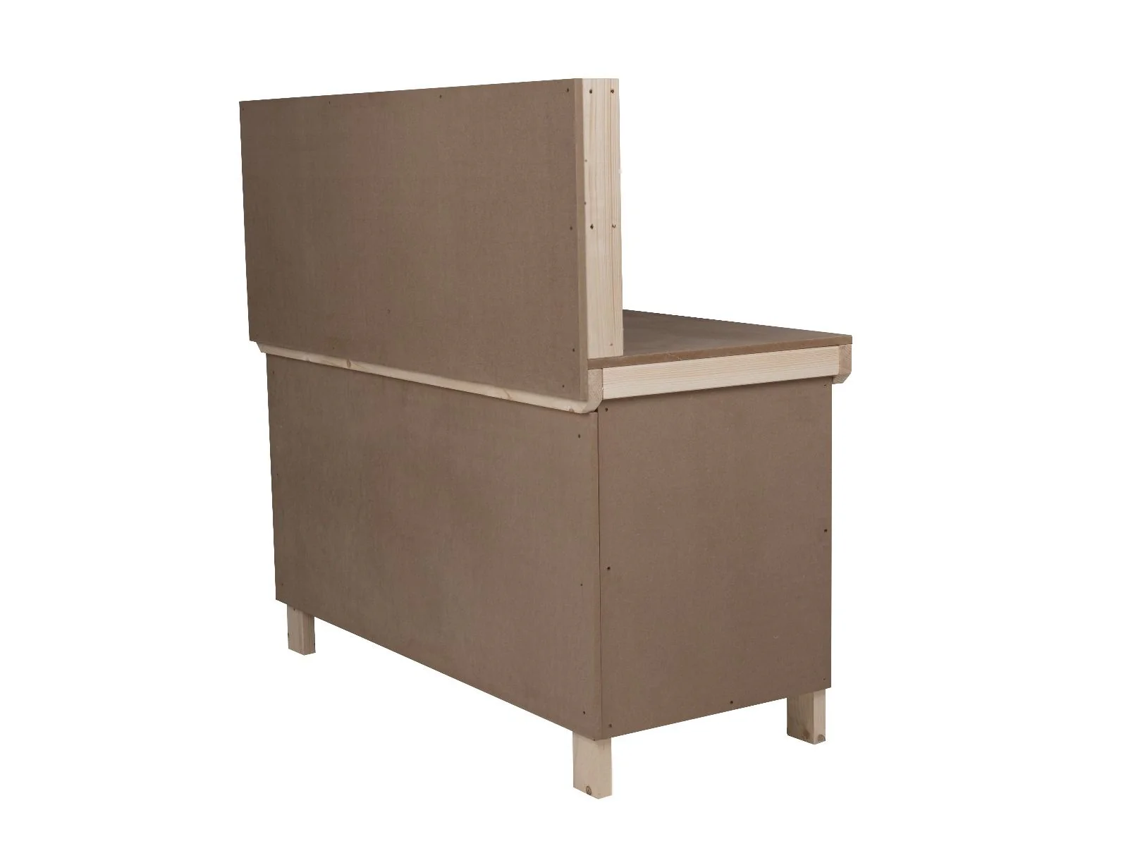 Wooden MDF Top Workbench With Lockable Cupboard (V.9) with back panel - Image 5