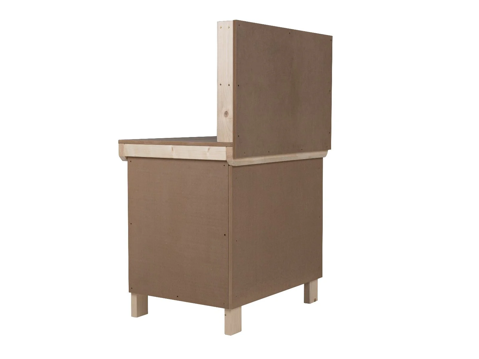 Wooden MDF Top Workbench With Lockable Cupboard (V.9) with back panel - Image 6