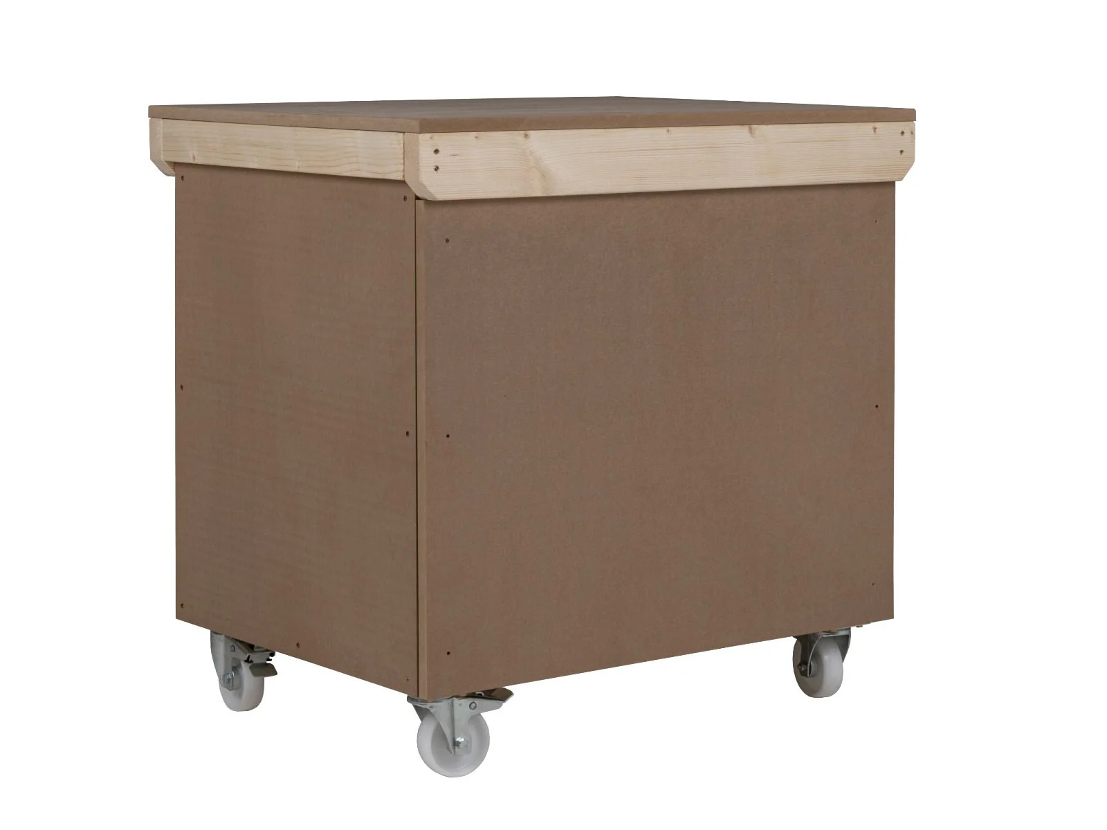 Wooden MDF Top Workbench With Lockable Cupboard (V.9) with wheels - Image 6