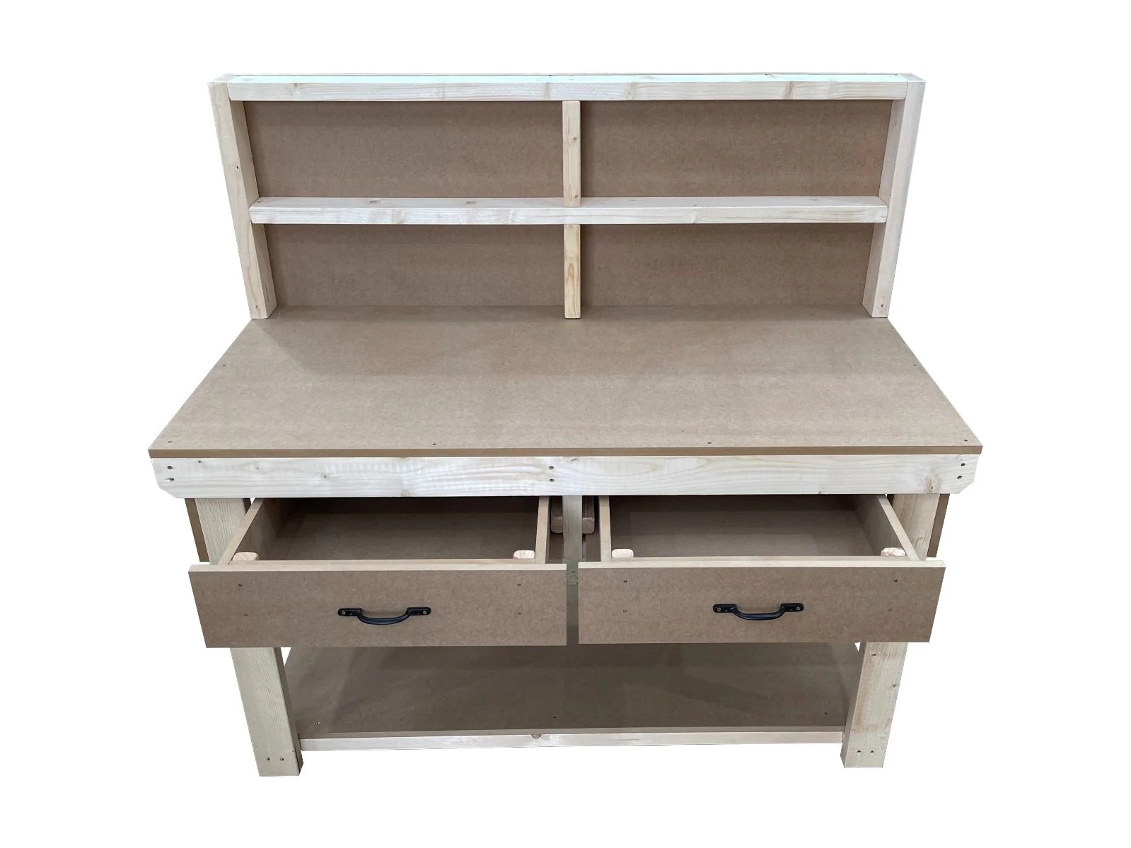 Wooden MDF workbench, tool cabinet with drawer (V.1) with back - Image 6