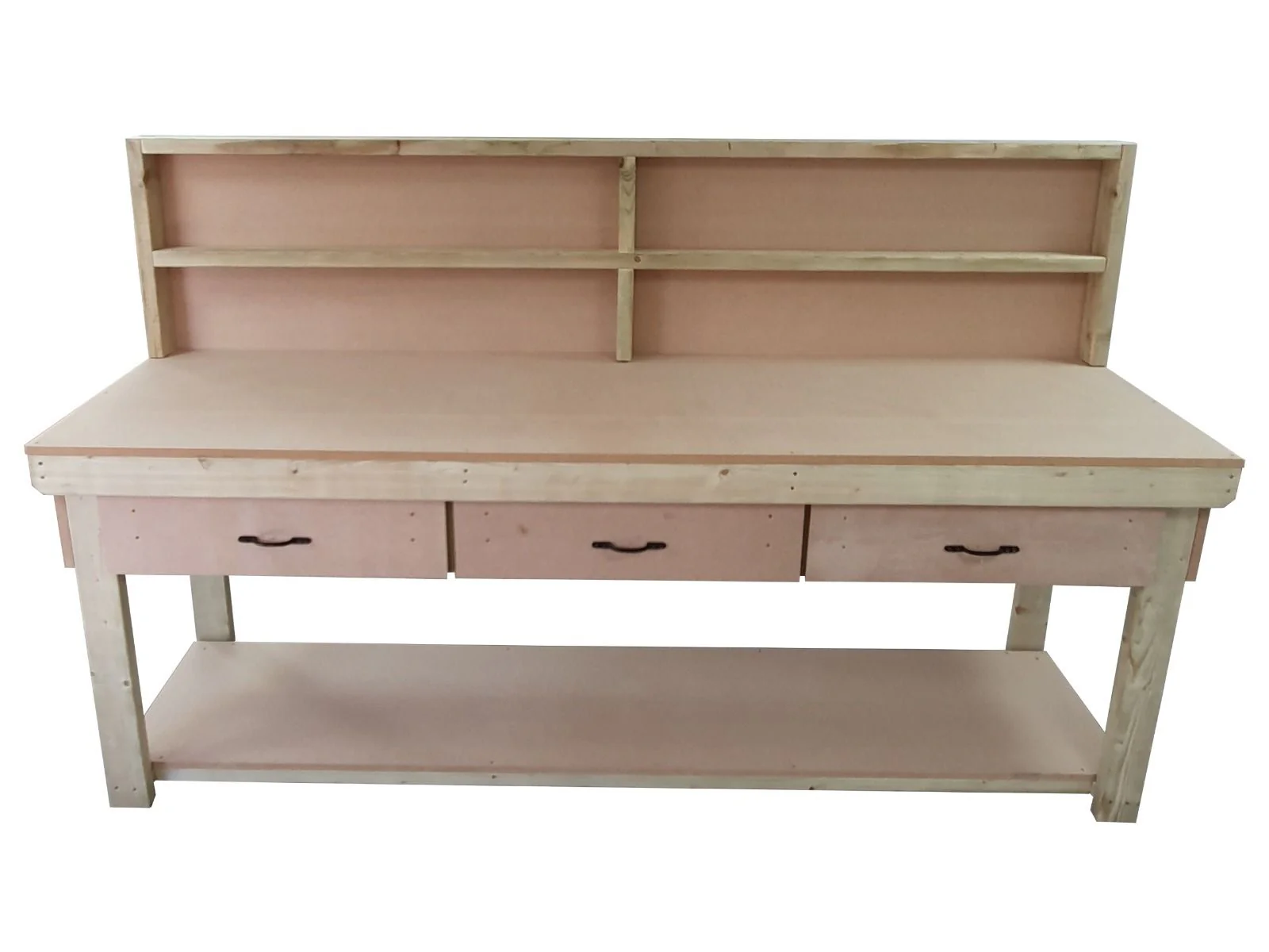 Wooden MDF workbench, tool cabinet with drawer (V.1) with back - Image 7