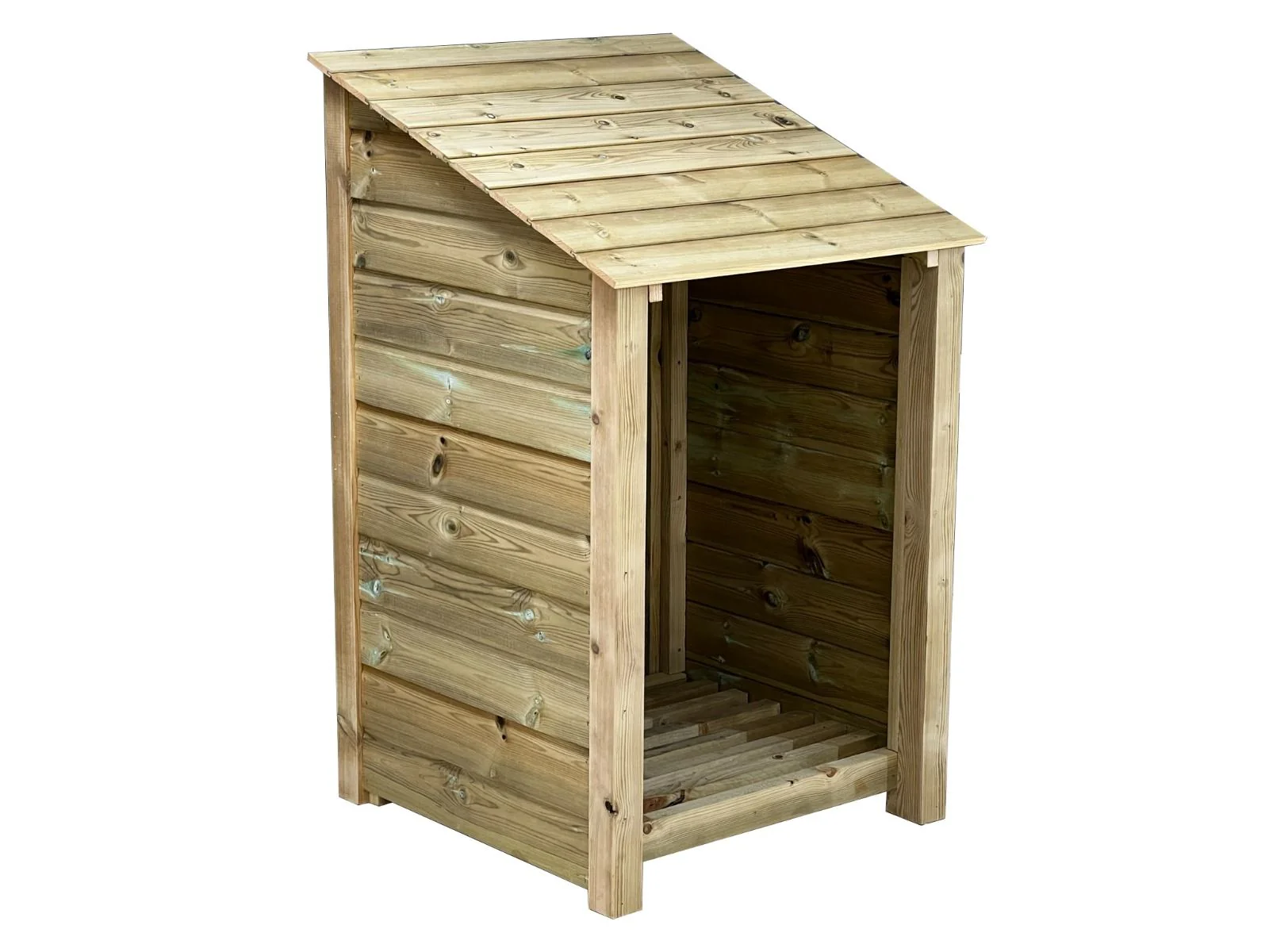 Wooden Premium Tongue/Groove Log Store (W-79cm, H-126cm or H-180cm, D-88cm) - Image 6