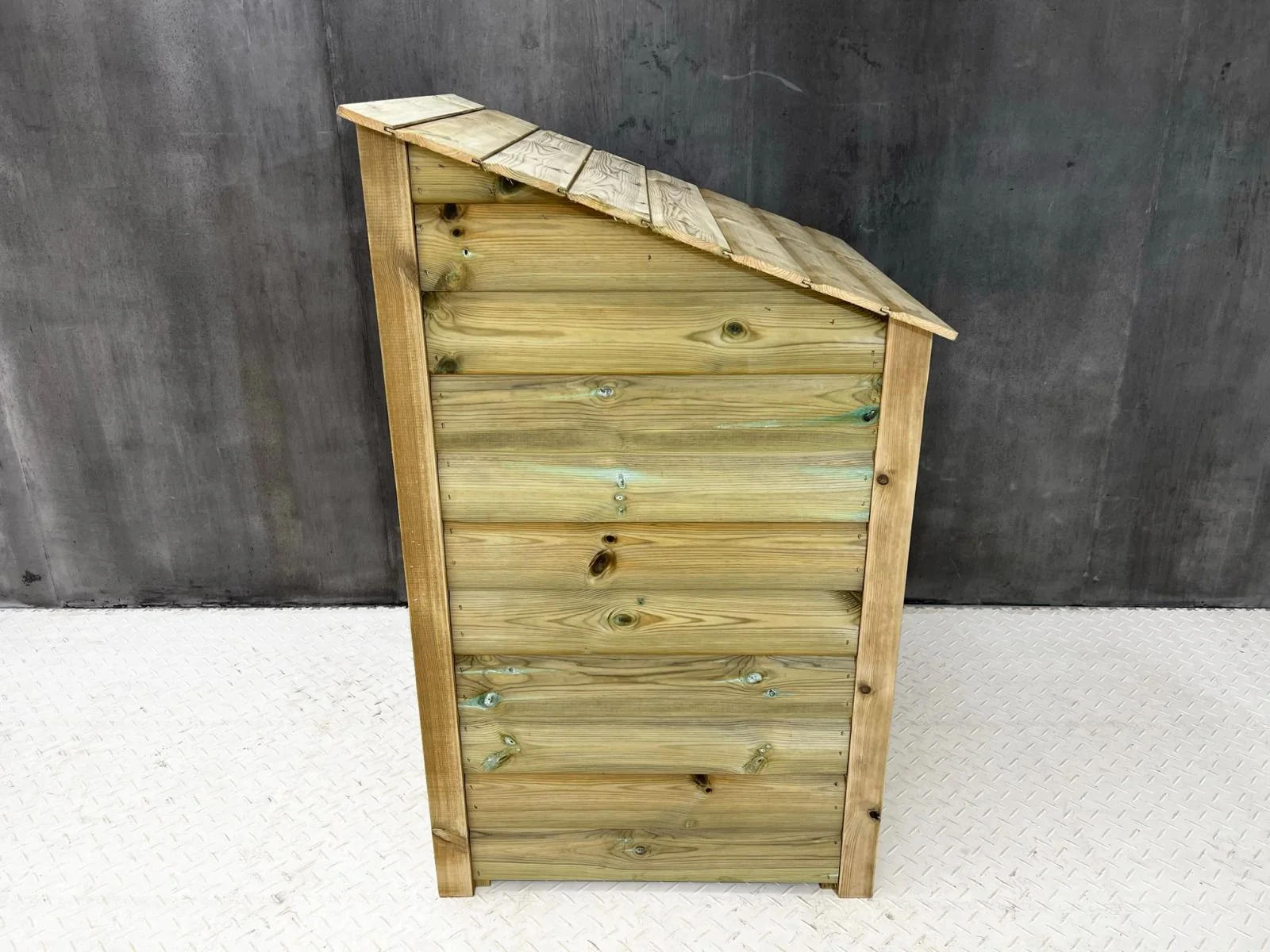 Wooden Premium Tongue/Groove Log Store (W-79cm, H-126cm or H-180cm, D-88cm) - Image 9
