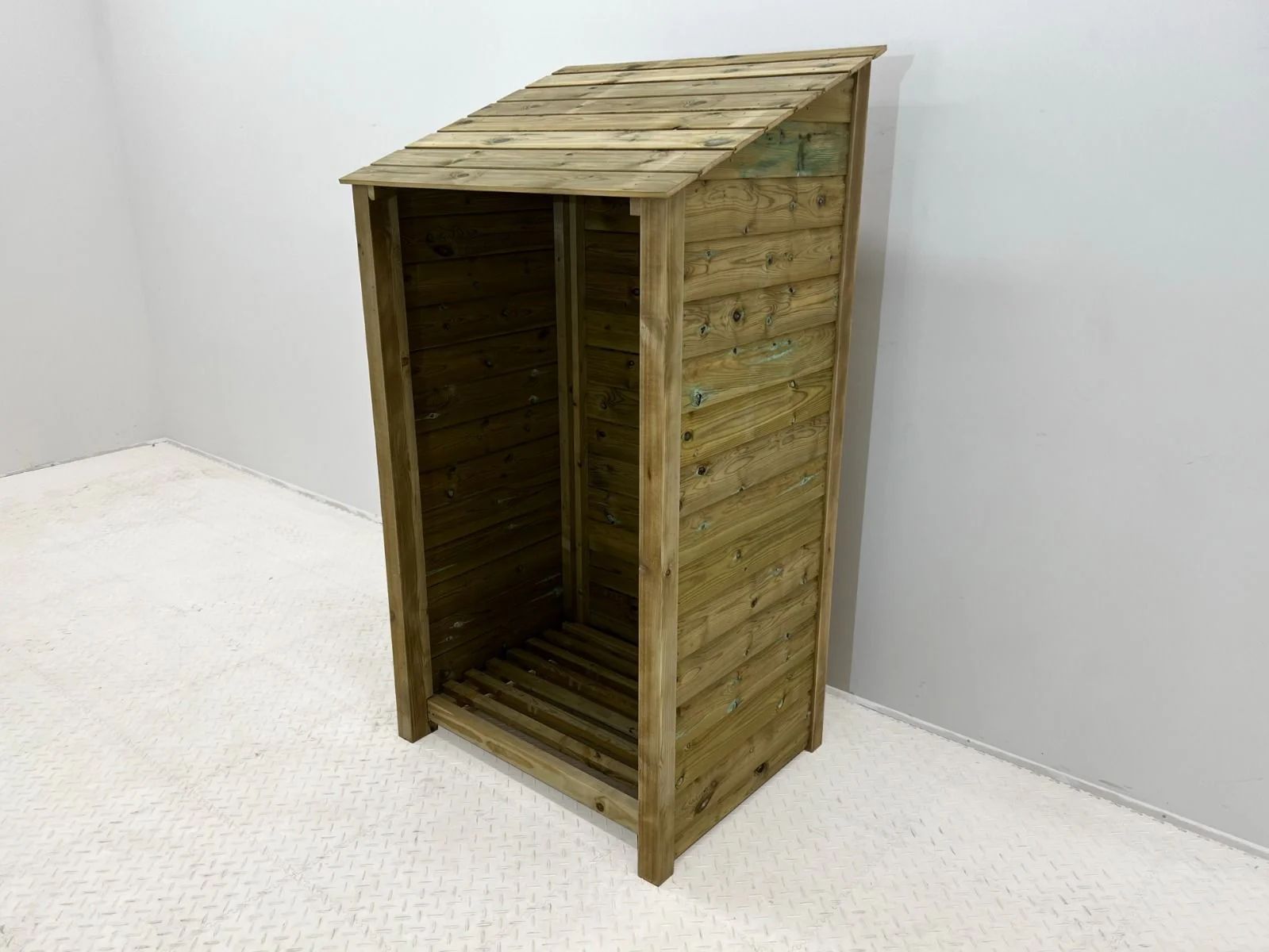Wooden Premium Tongue/Groove Log Store (W-99cm, H-126cm or H-180cm, D-88cm) - Image 3