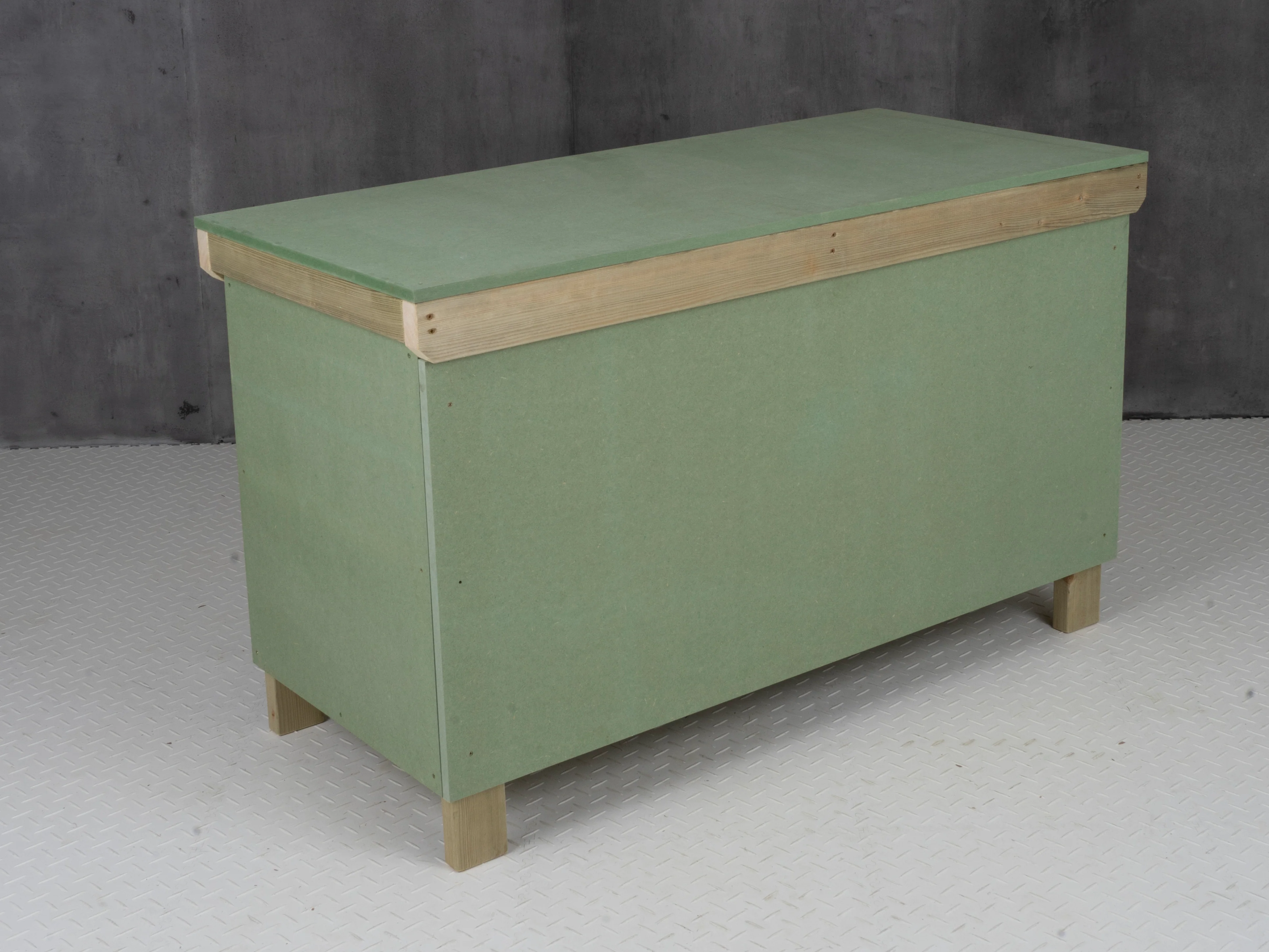 Wooden UniMDF Moisture Resistant Workbench With Lockable Cupboard (V.9) - Image 8
