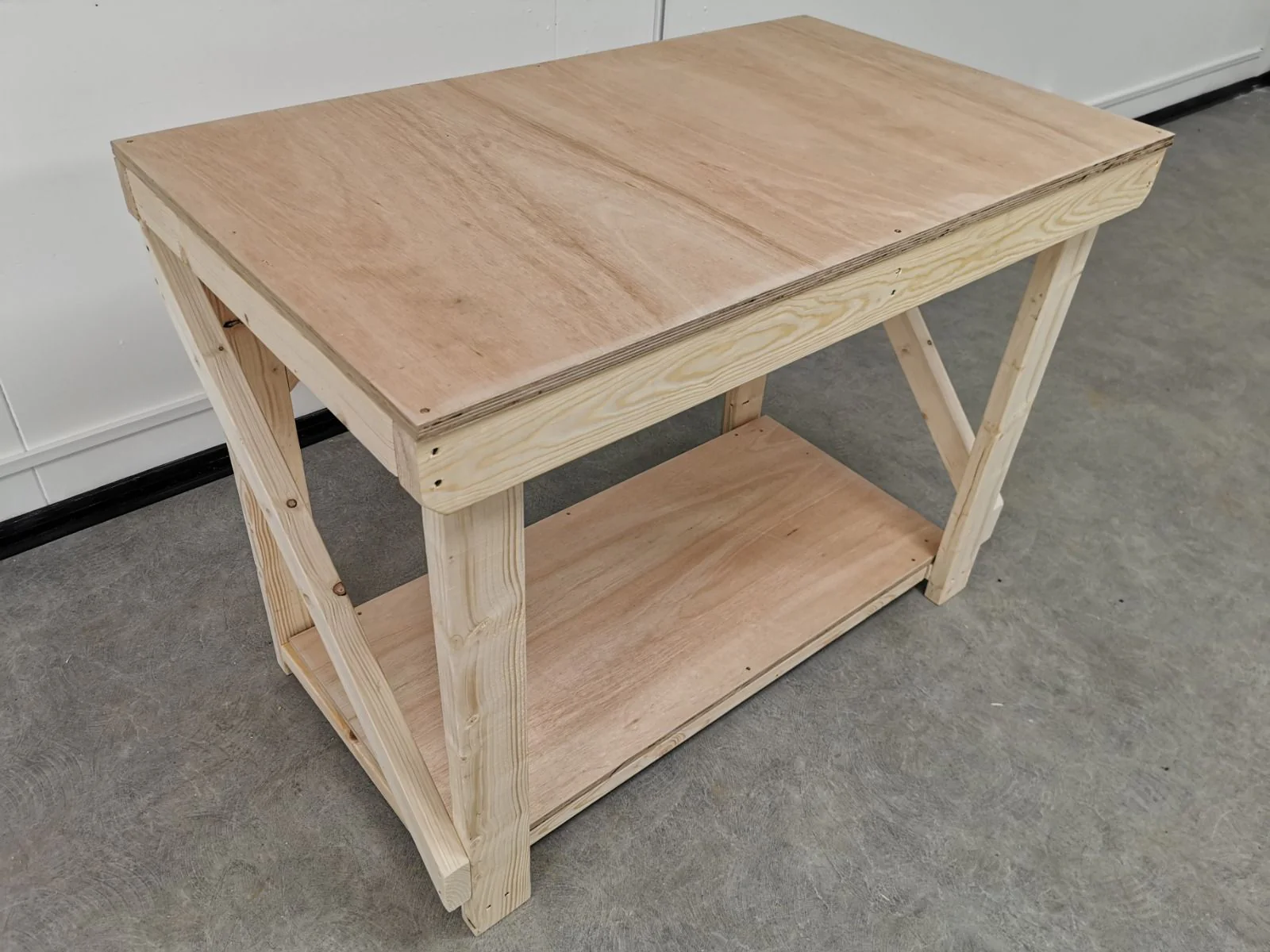 Wooden Workbench 18mm Eucalyptus Hardwood Top Work Station - Image 3