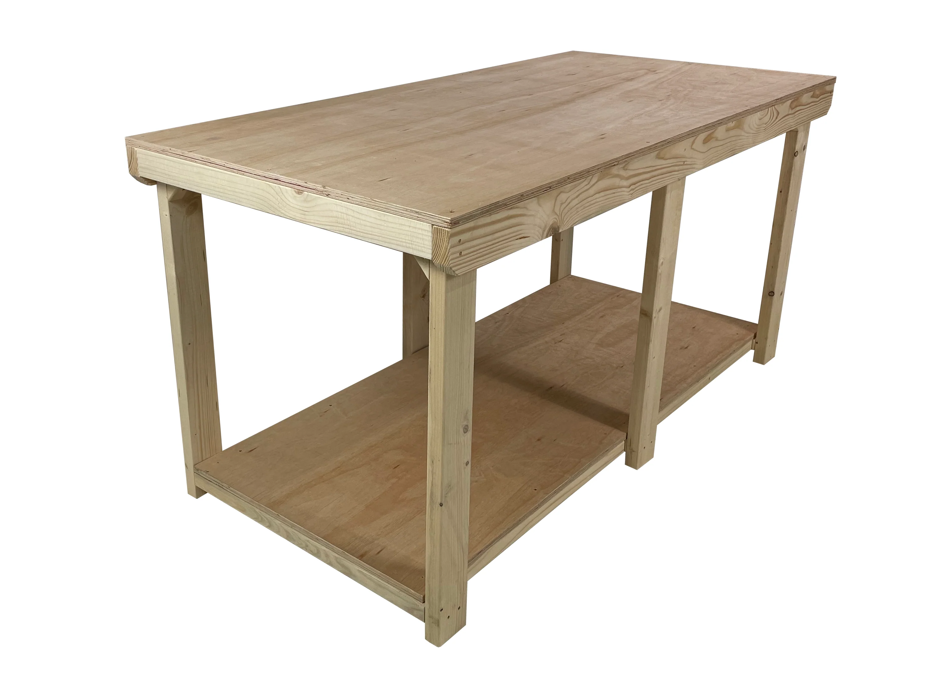 Wooden Workbench Eucalyptus Hardwood Top Depth-4ft - Image 10