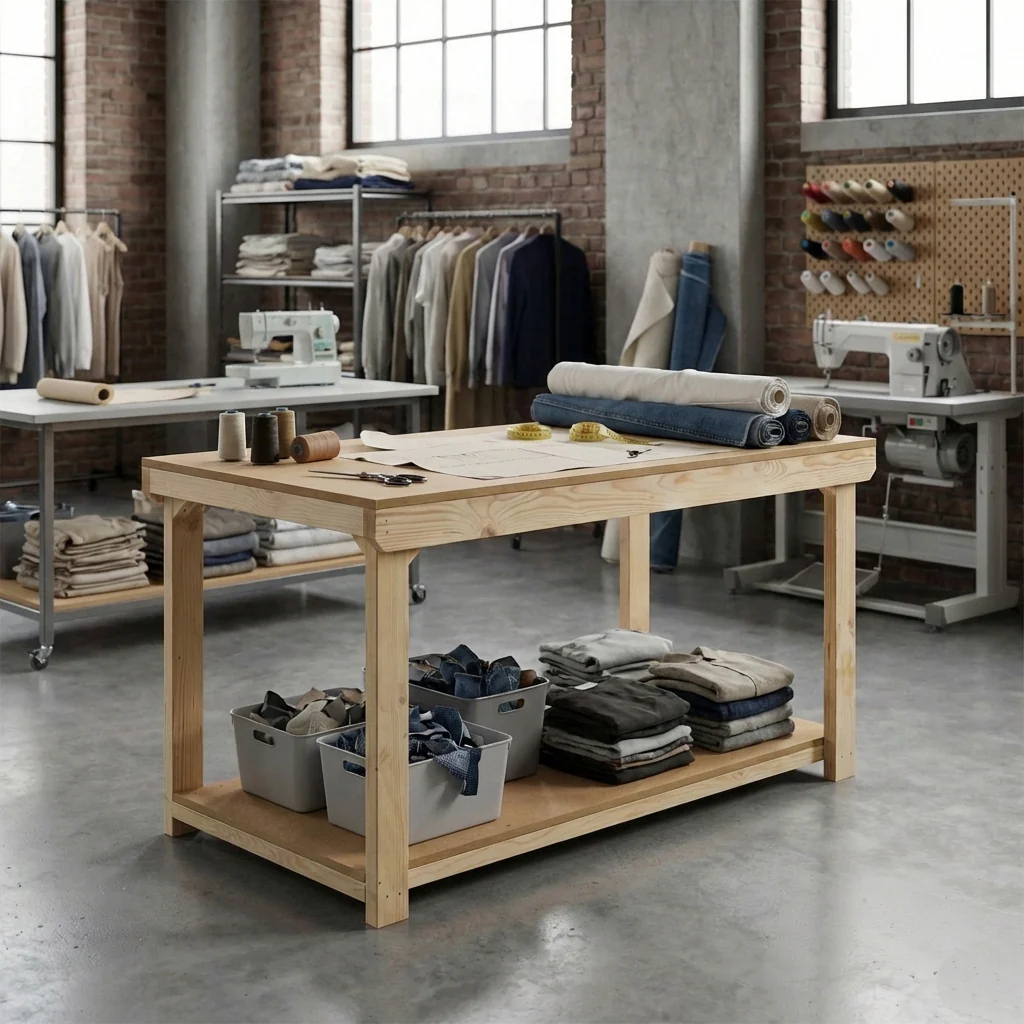 Wooden Workbench MDF Top Depth-3ft - Image 3